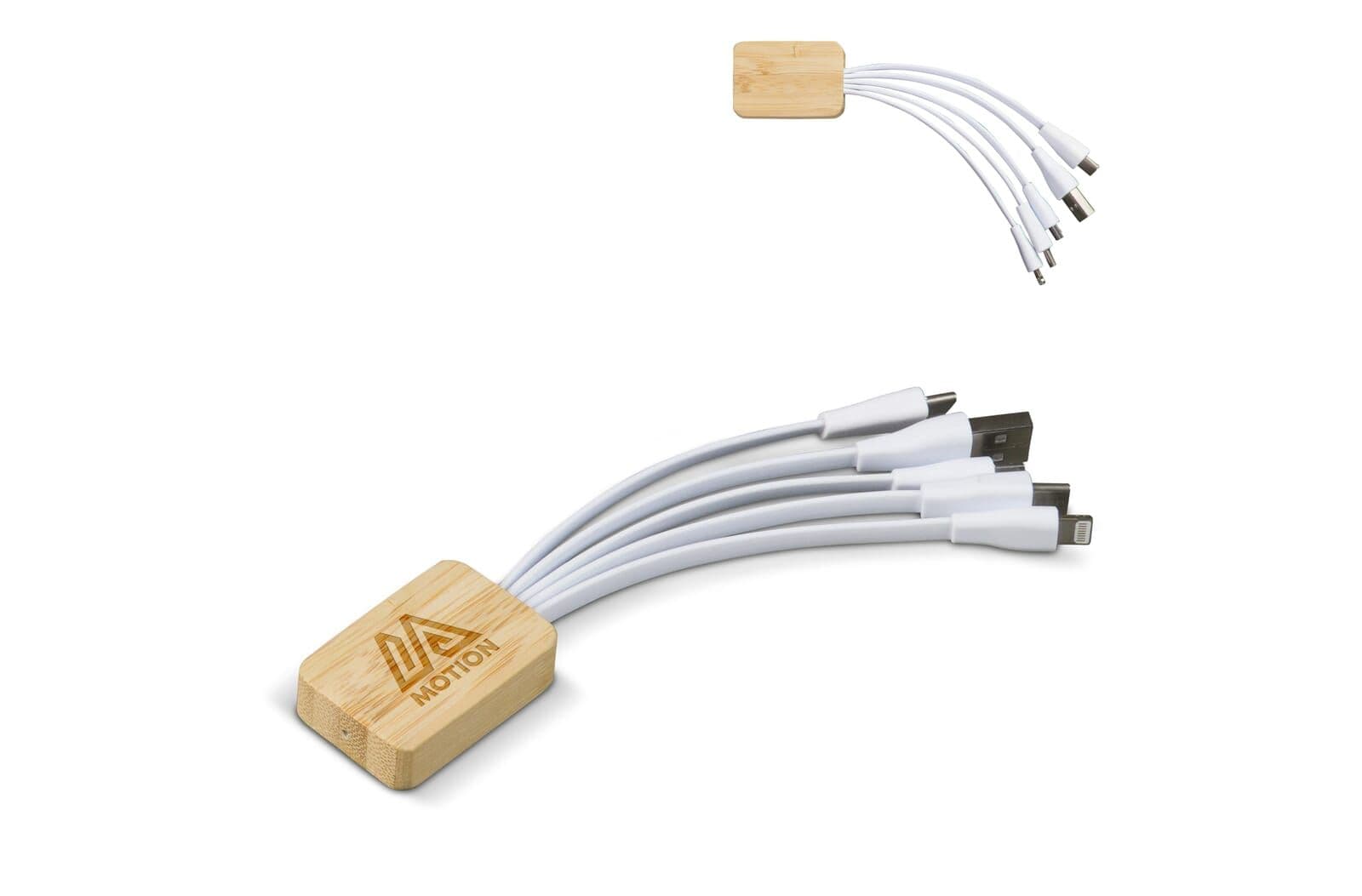 Oplaadkabel bamboe met R-PET 1
