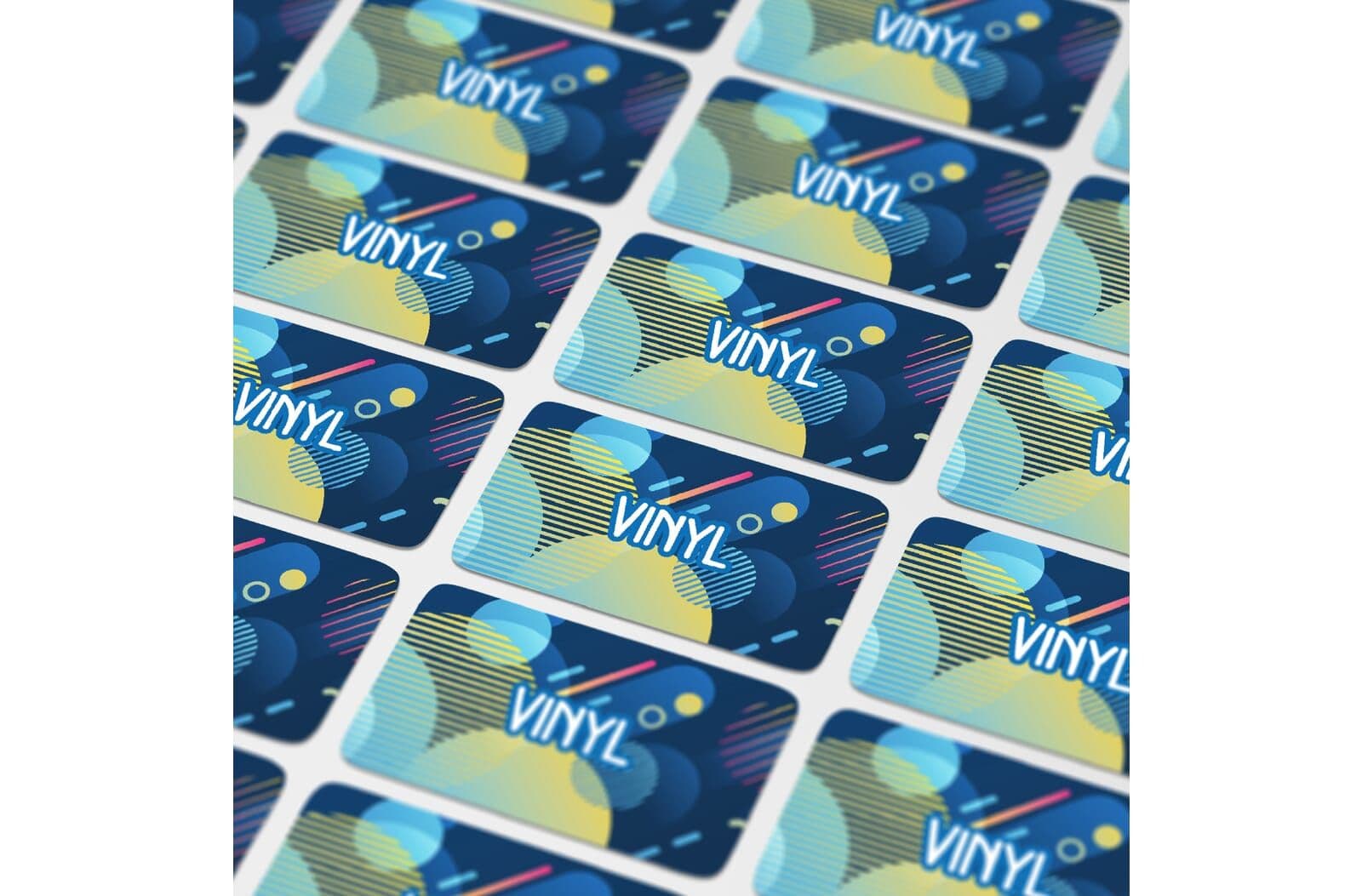 Vinyl Sticker Rechthoek 50x20mm 1