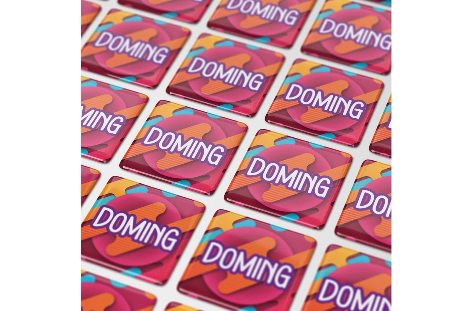 Doming Vierkant 20x20 mm 1