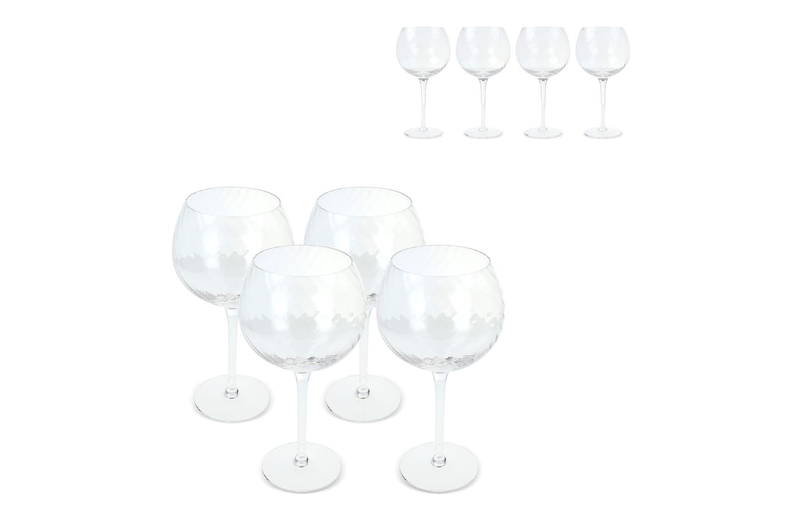 Byon Opacity set van 4 wijnglazen met stijlvol glaspatroon 470ml 1