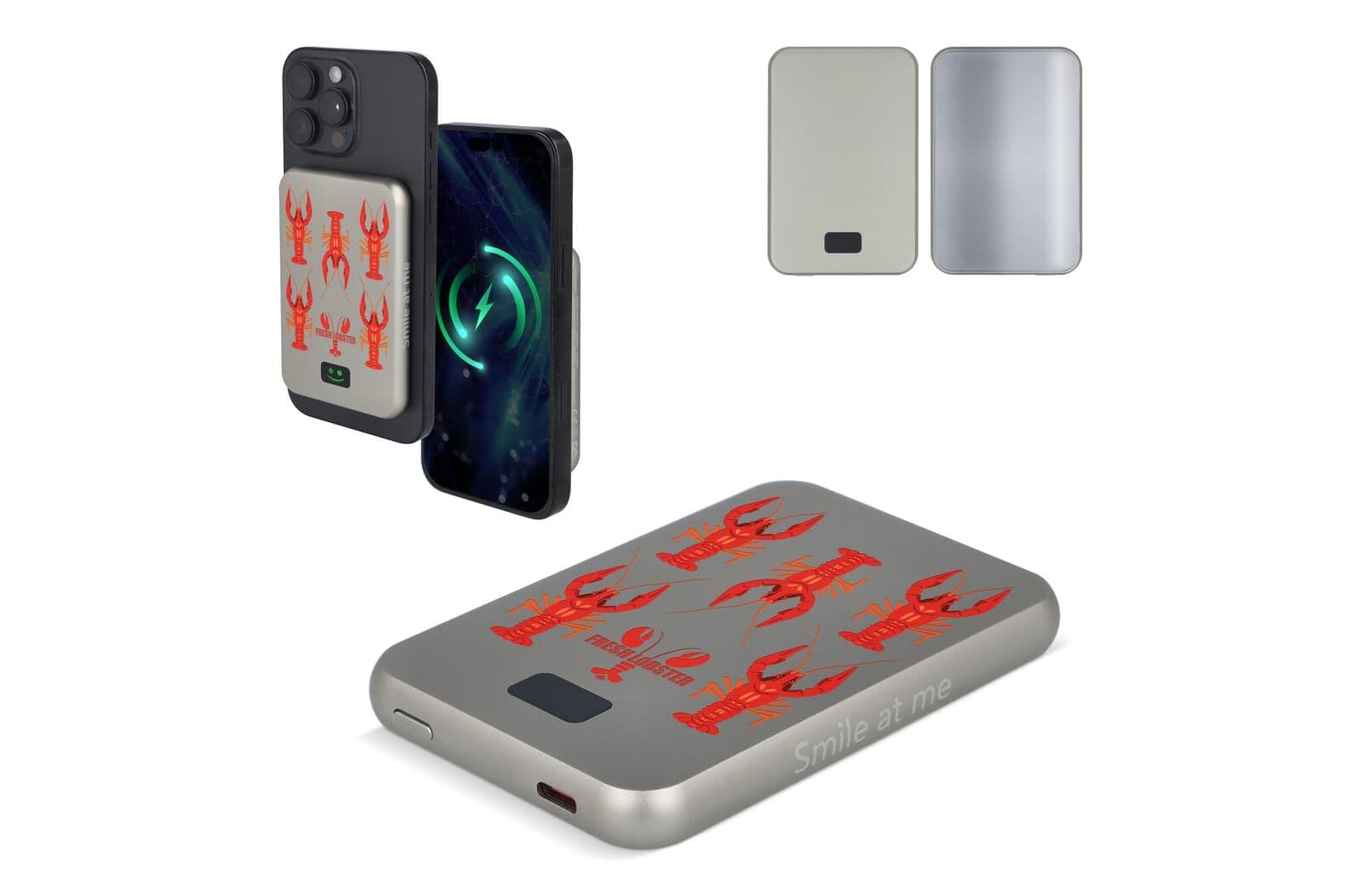 Xoopar Smile Wireless Mirror Powerbank Geschikt voor MagSafe 5000 mAh 1