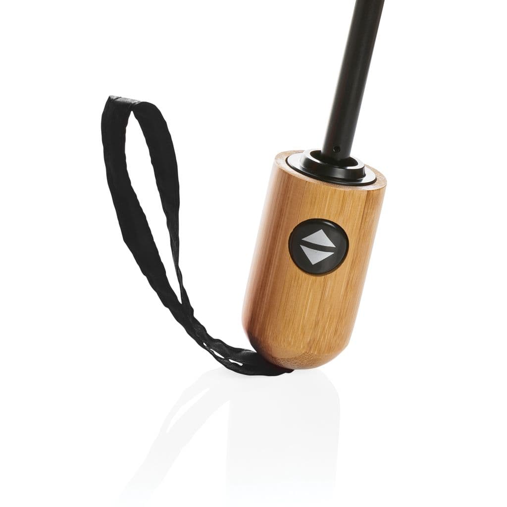 21" Impact AWARE™ RPET 190T bamboe auto open/dicht paraplu thumbnail 4