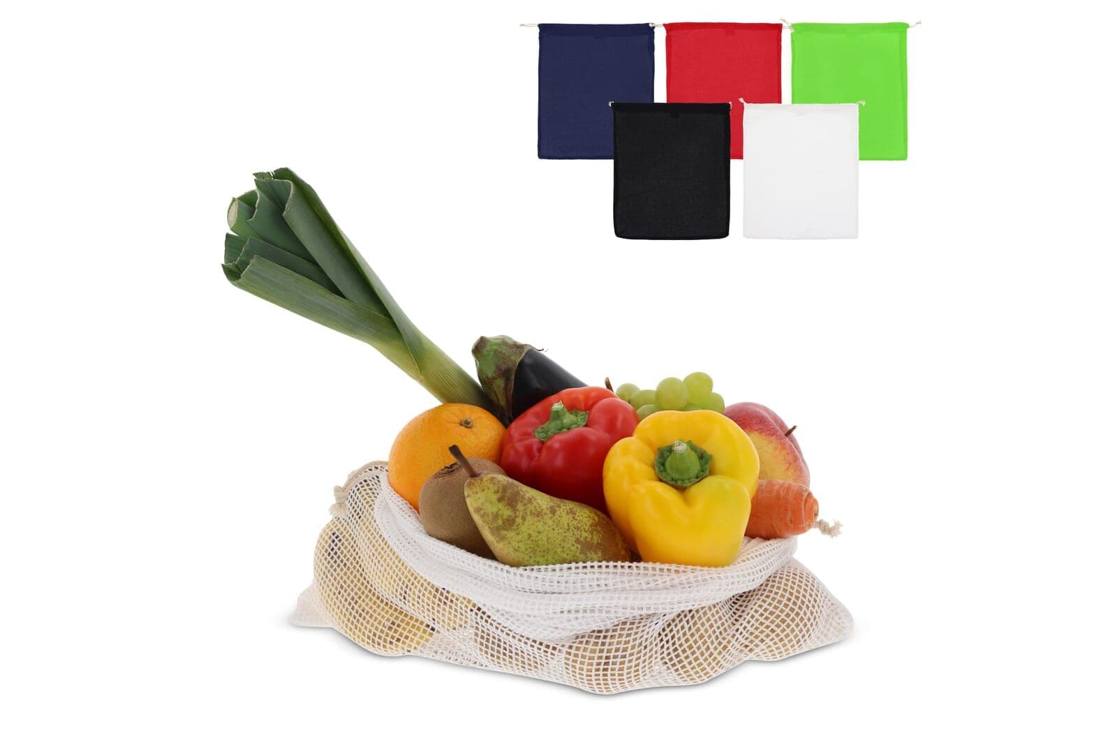 Herbruikbaar groente & fruit zakje OEKO-TEX® katoen 40x45cm 1