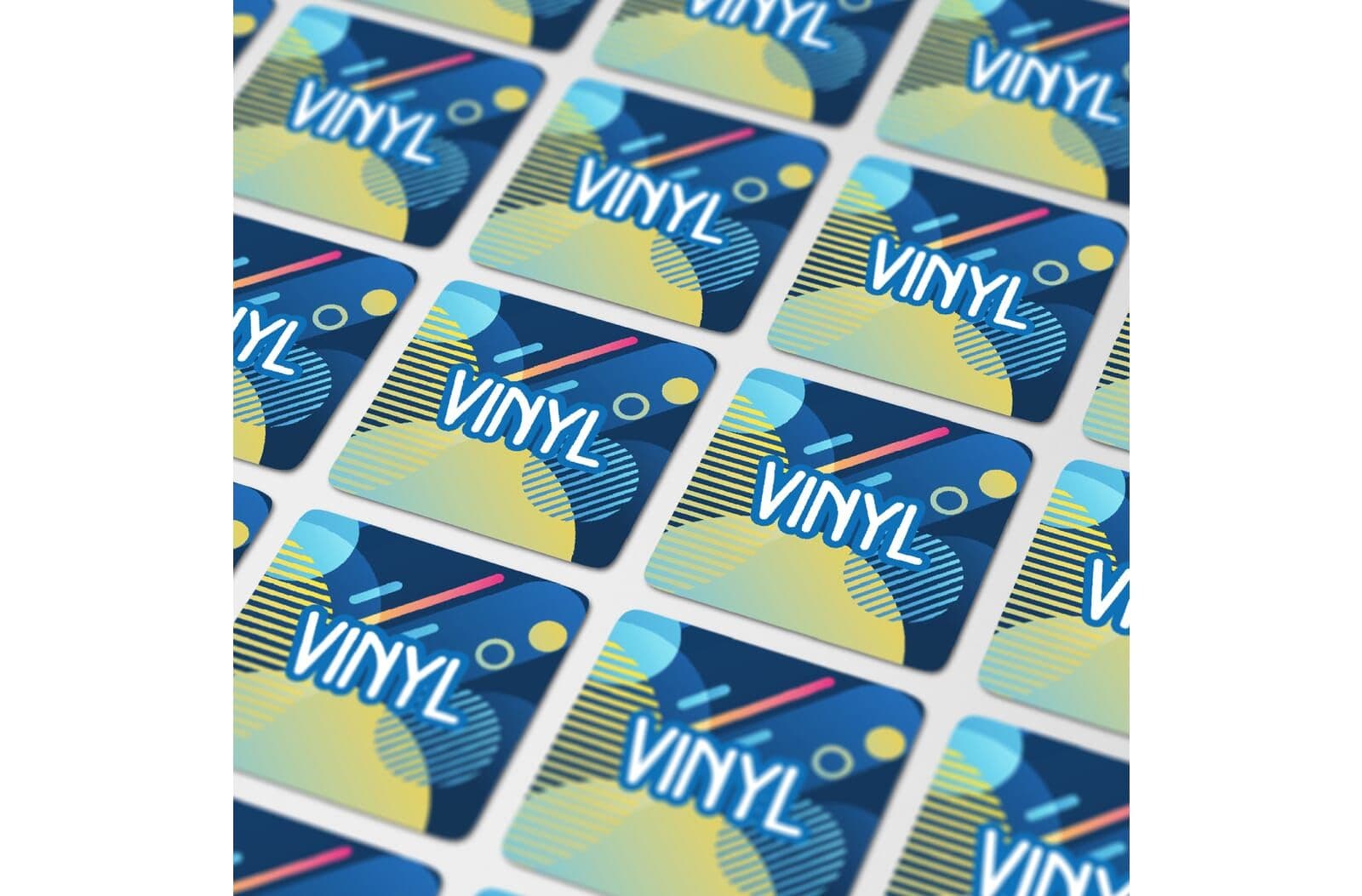 Vinyl Sticker Vierkant 25x25mm 1