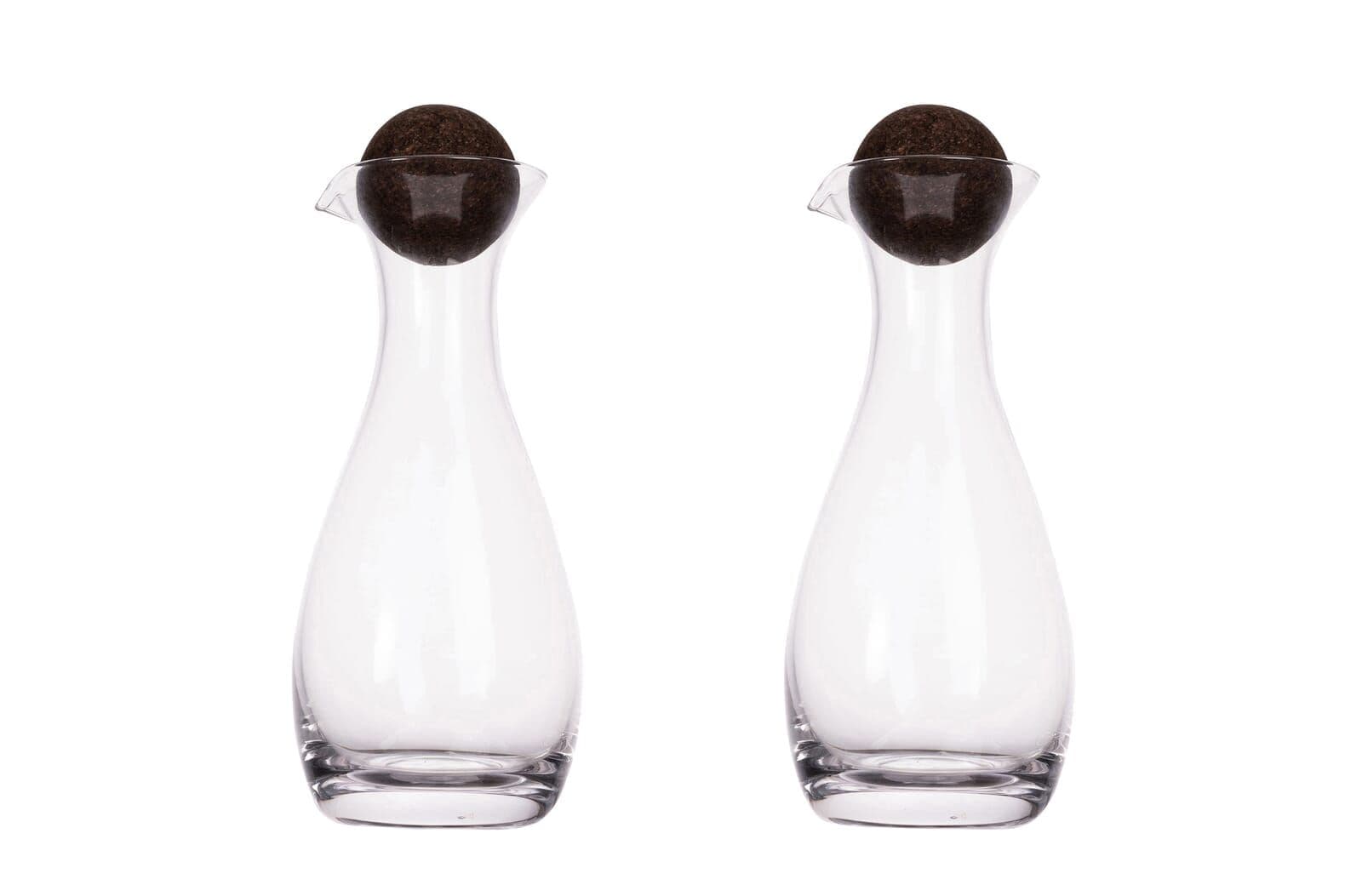 Sagaform Nature karaf olie/azijn met kurkstoppers 2 st. 300ml 1