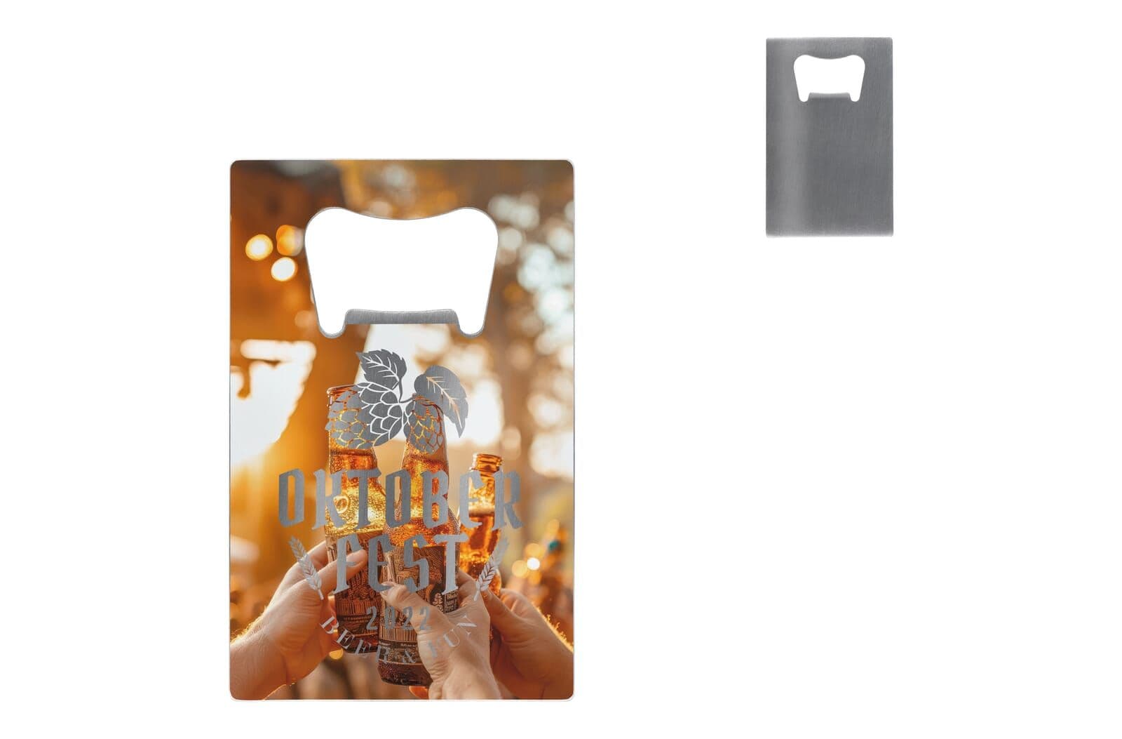 RVS flesopener in creditcardformaat 1