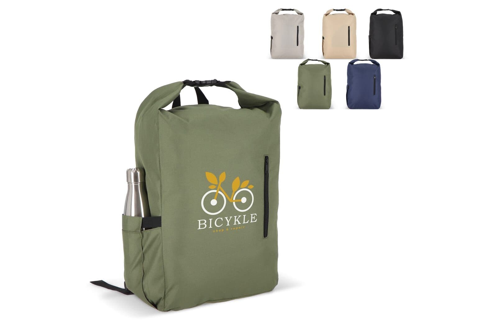 R-PET 600D Rolltop gesp rugzak 20L 1