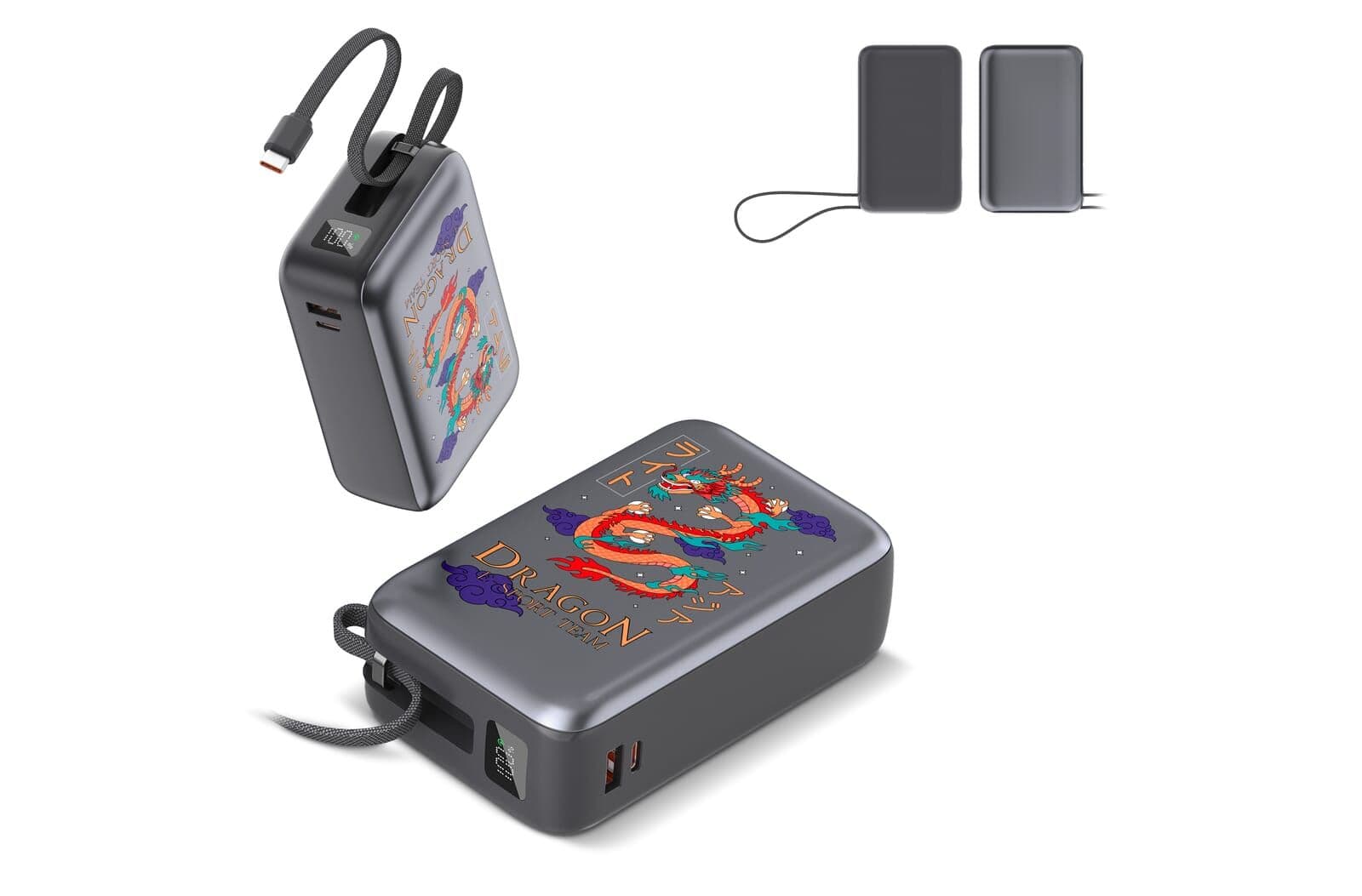 Nova Laptop 65W Powerbank met ingebouwde USB-C kabel 30000 mAh 1