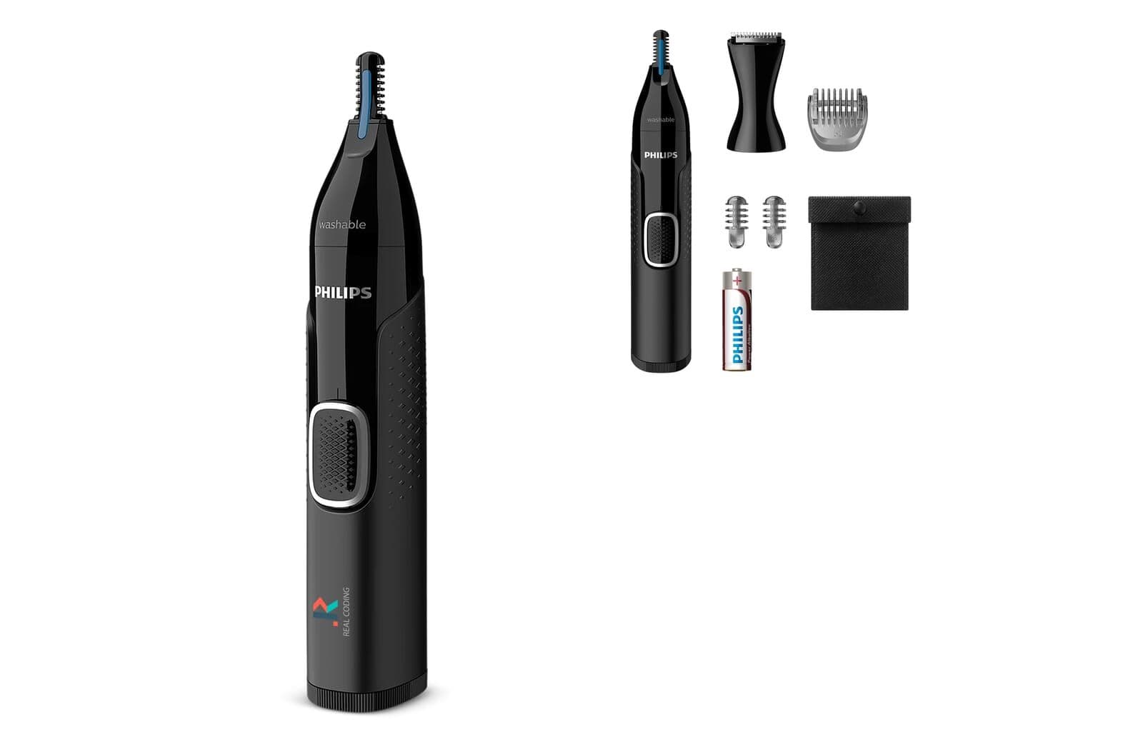 NT5650|Philips Neus-, oor-, wenkbrauwen detailtrimmer met 5 accessoires 1