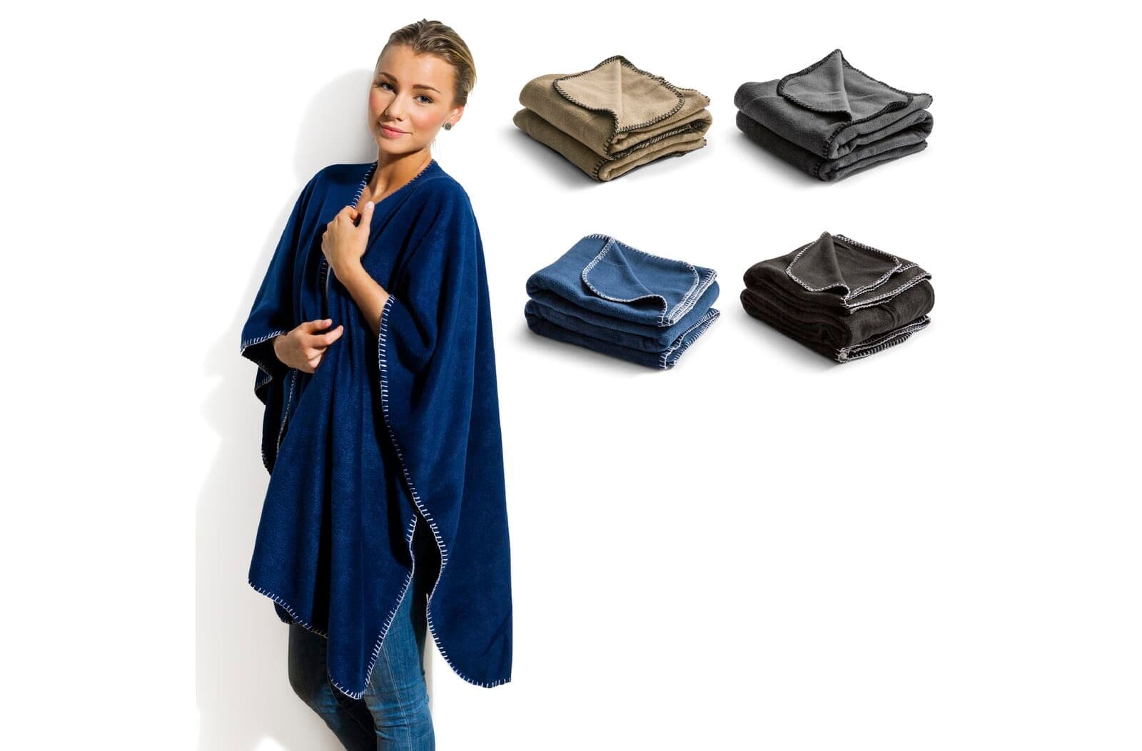 Nightingale fleece poncho 120x160 cm 1