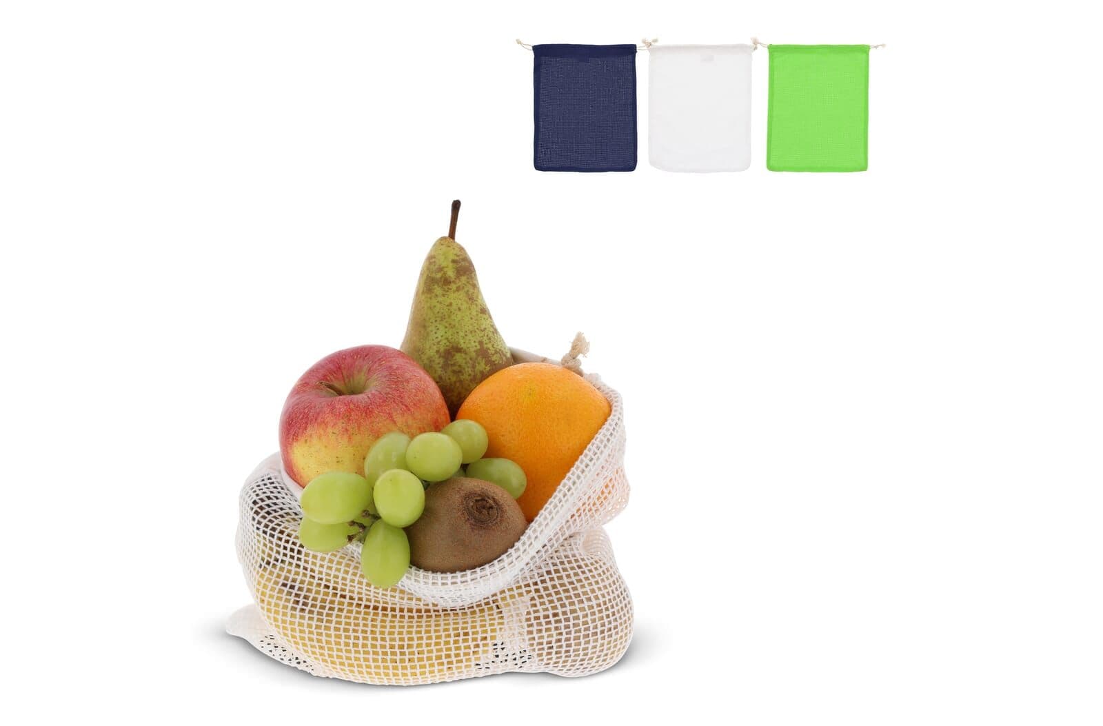 Herbruikbaar groente & fruit zakje OEKO-TEX® katoen 25x30cm 1