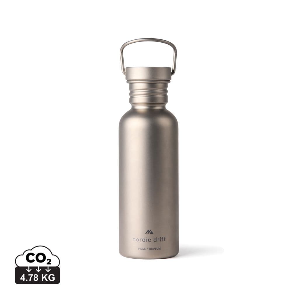 Nordic Drift Trail Ultra Light Titanium 600ml Water fles 1