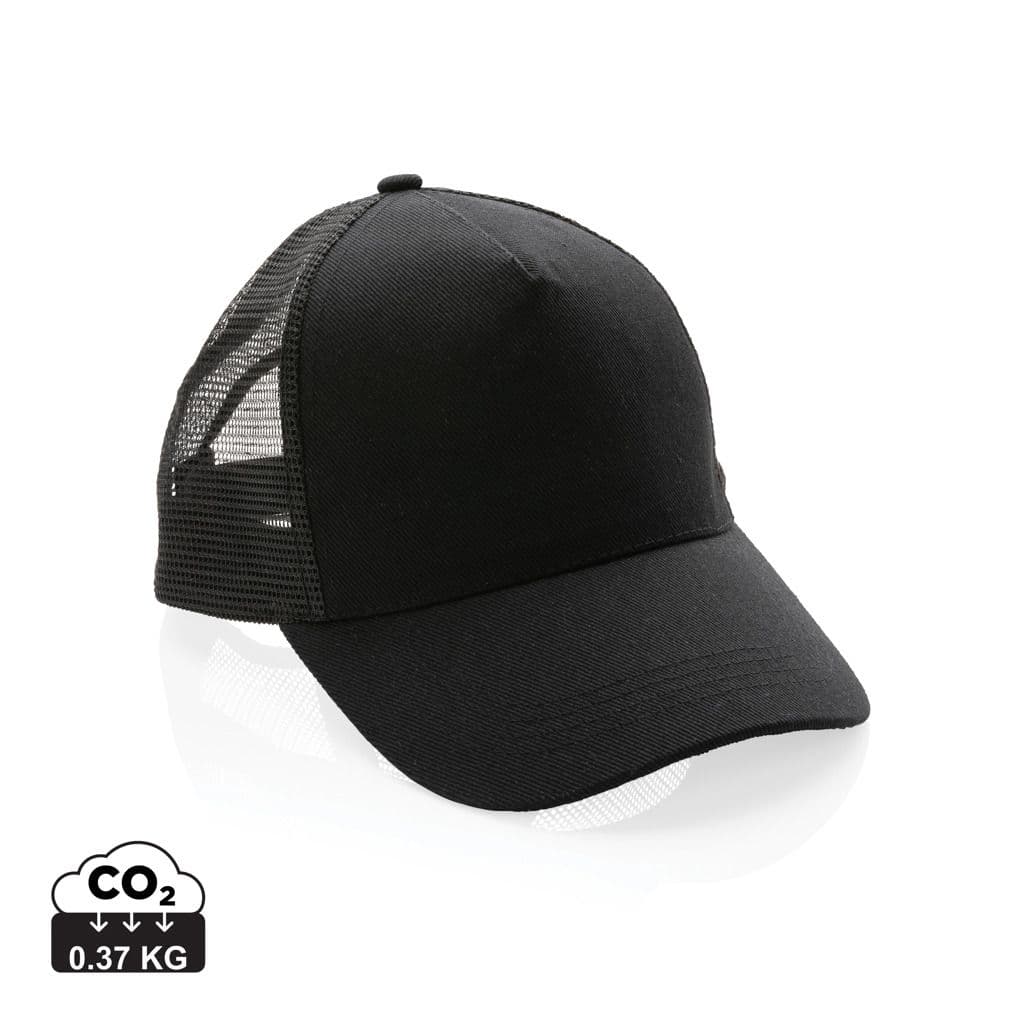 Impact AWARE™ 5 panel recycled katoenen truckercap 1