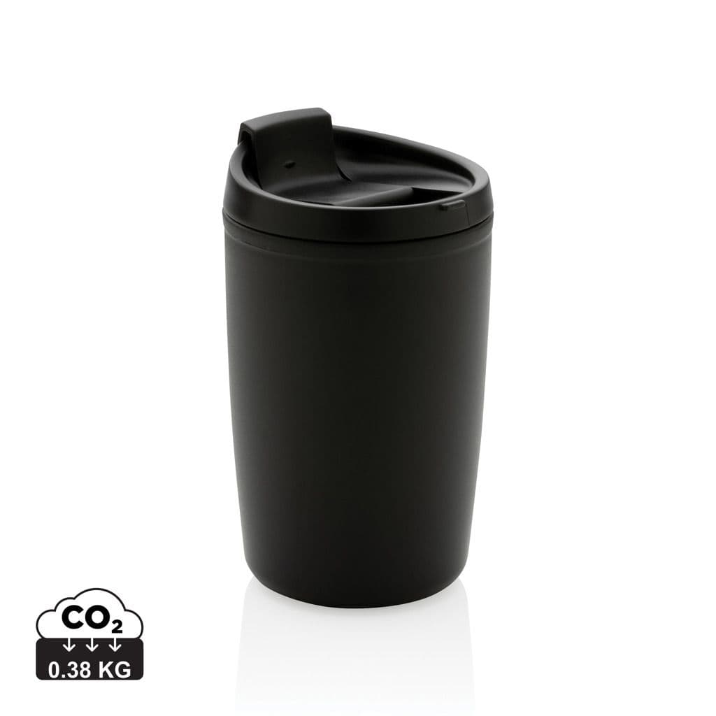 GRS gerecycled PP beker met klapdeksel 1
