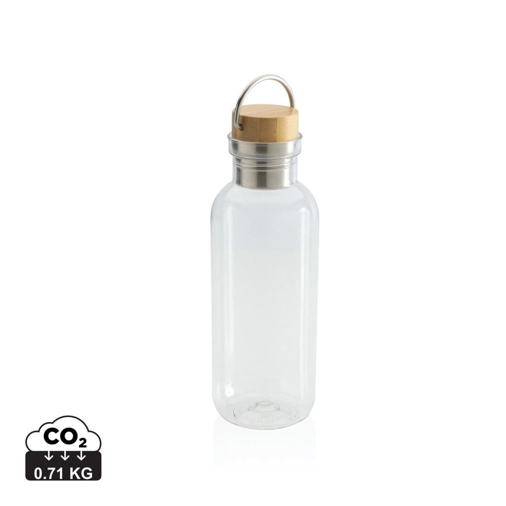 RCS recycled PET fles met bamboe deksel en handvat 1