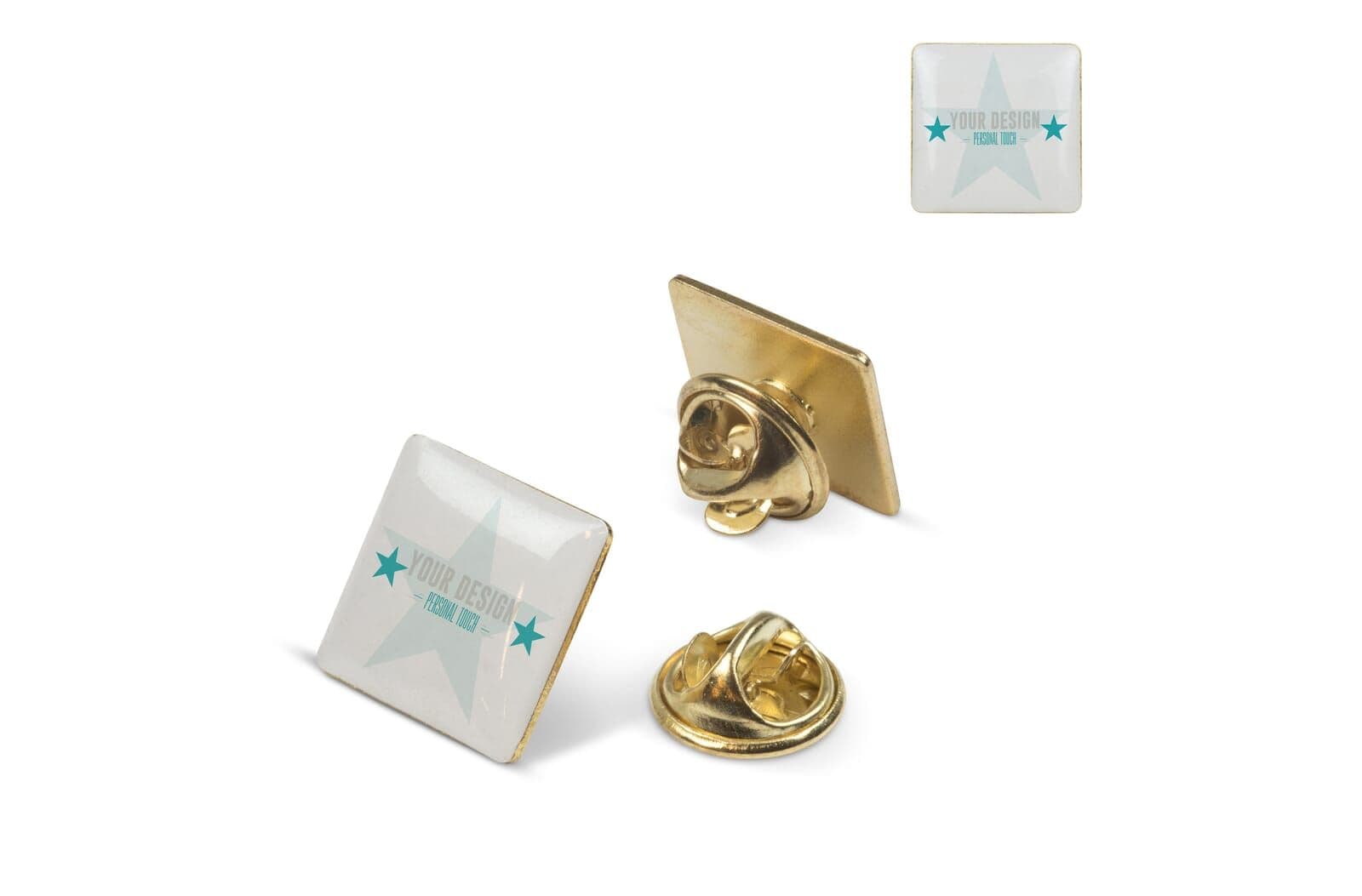 Badge metalen pin 15x15mm 1