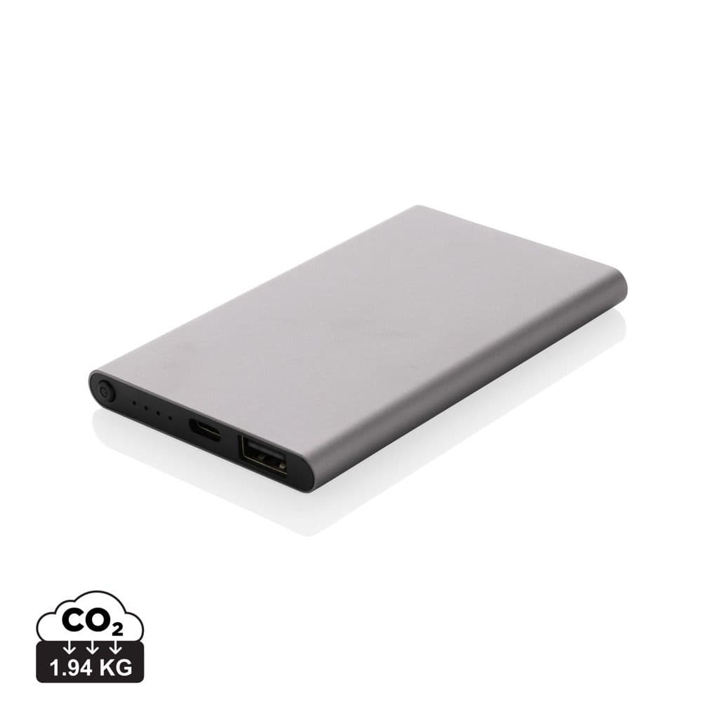 RCS gerecycled plastic/alu 4000 mah powerbank met type C 1