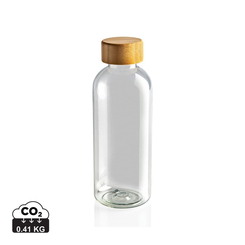 GRS recycled PET fles met bamboe dop 1