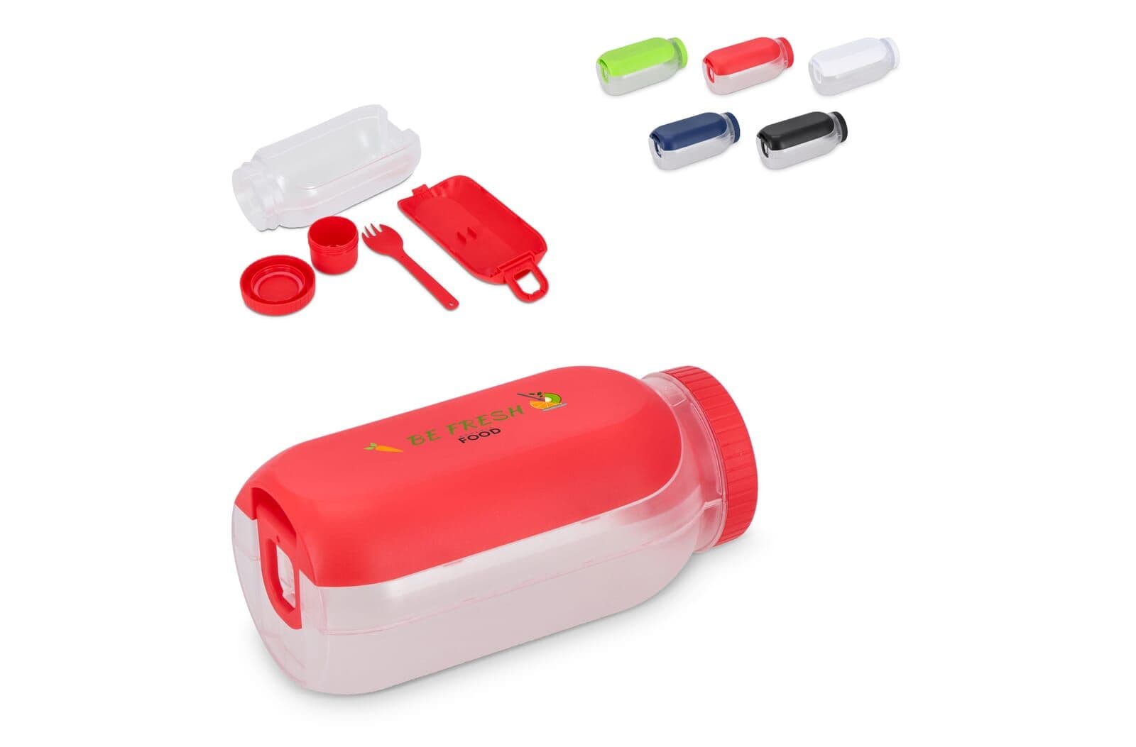 Alles-in-één Lunchkom met Sausvakje en Lepel-Vork 1