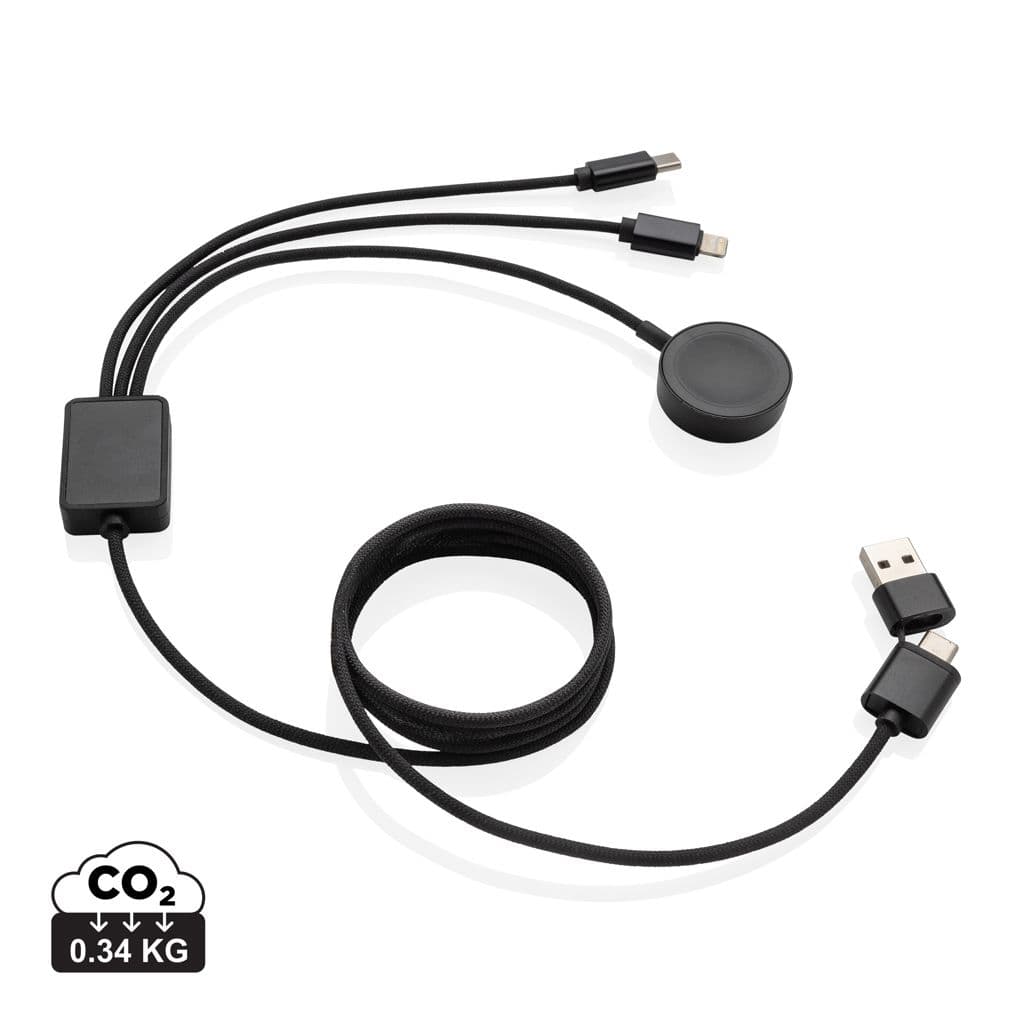 Terra RCS rPET 6-in-1 60W oplaadkabel met iWatch lader 1