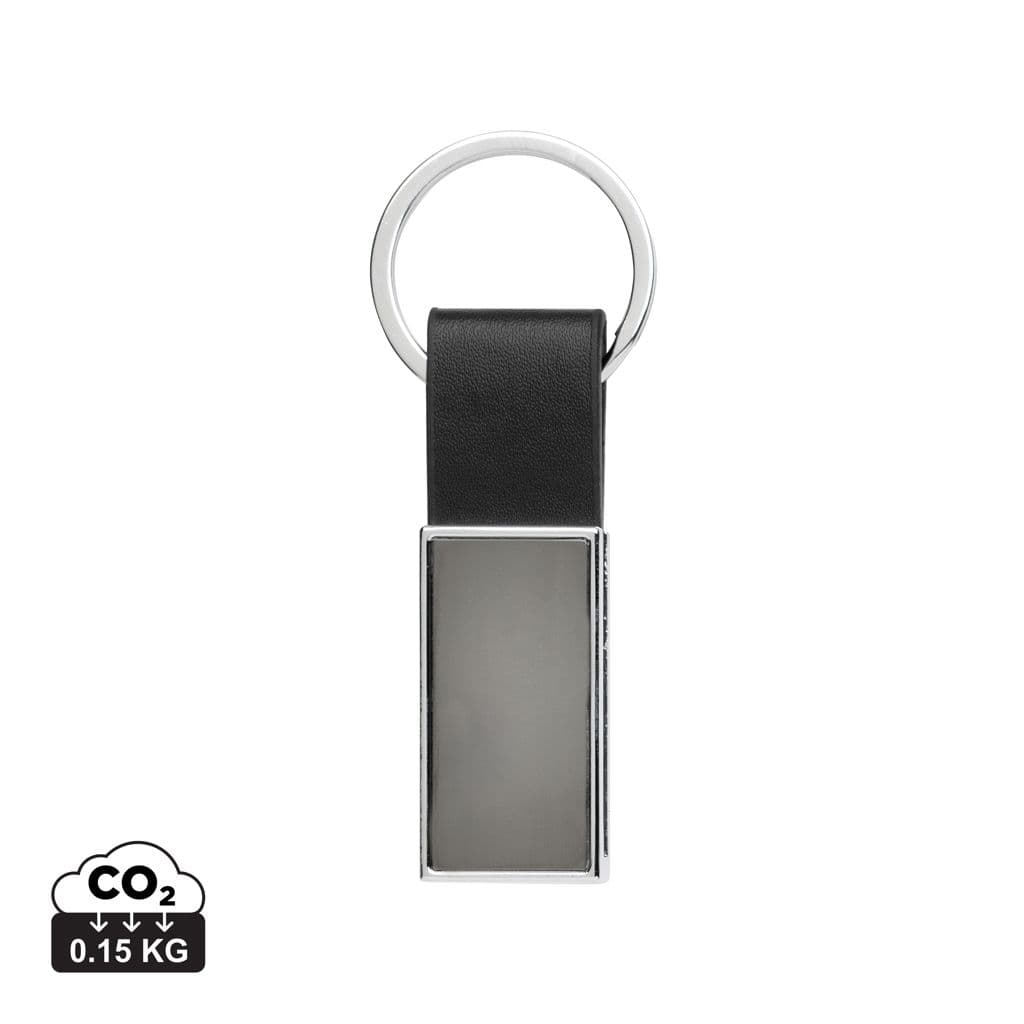 Luxe PU sleutelhanger RCS gerecycled zinc alloy 1