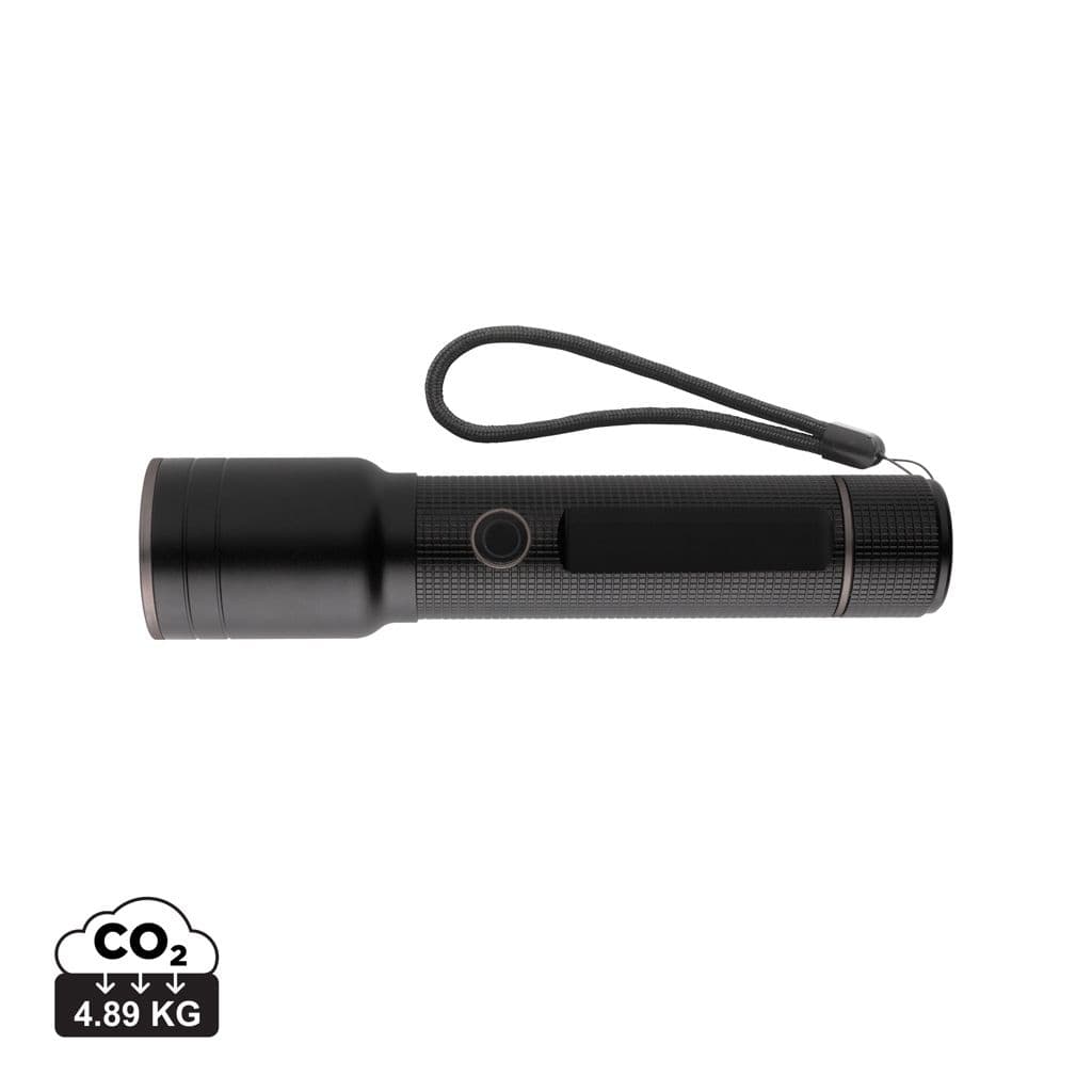 RCS gerecycled aluminium heavy duty USB-oplaadbare zaklamp 1