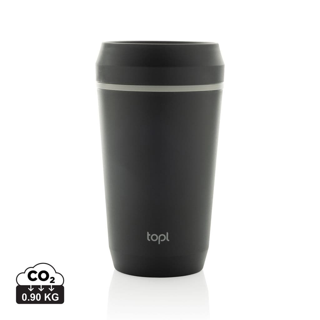 Topl Recycled Plastic To Go beker gepatenteerd 360 Lid 354ml 1