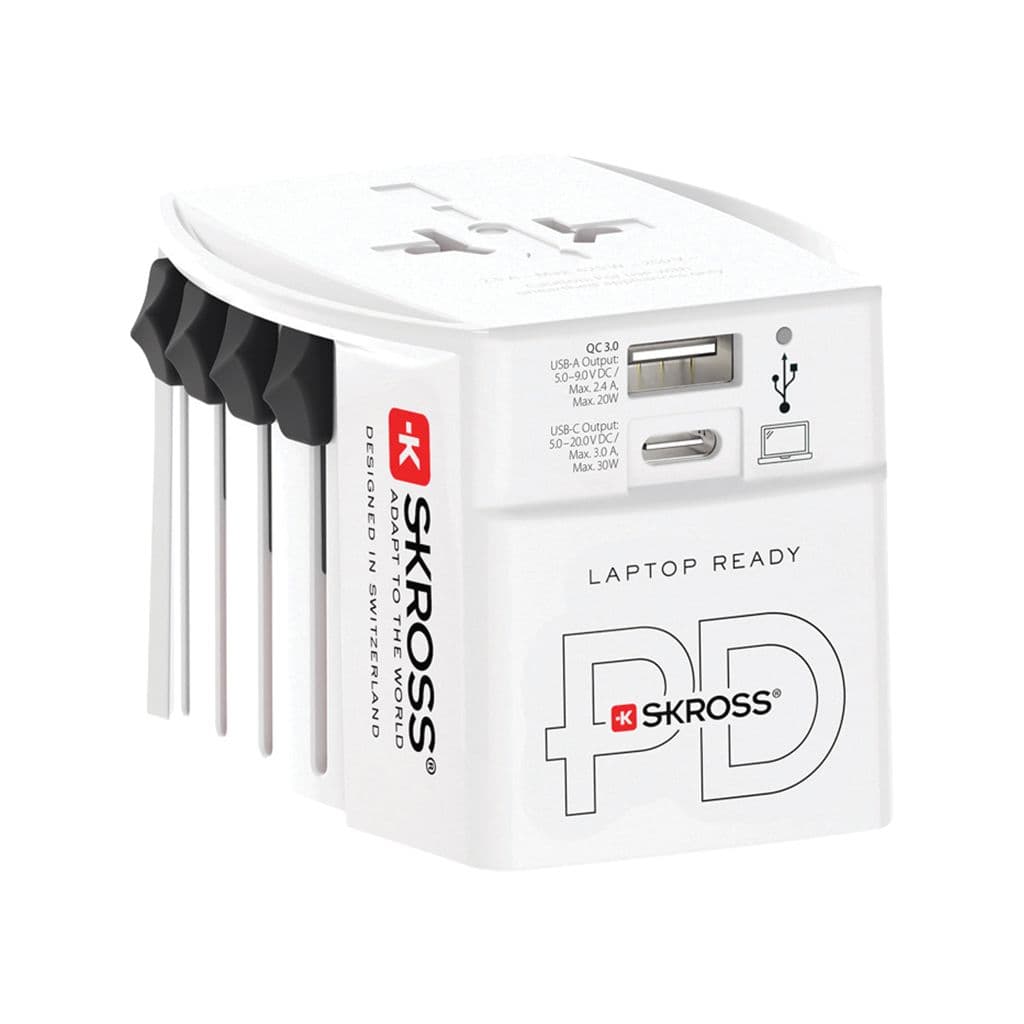 SKROSS World Travel Adapter MUV 30W PD with USB A and C 1