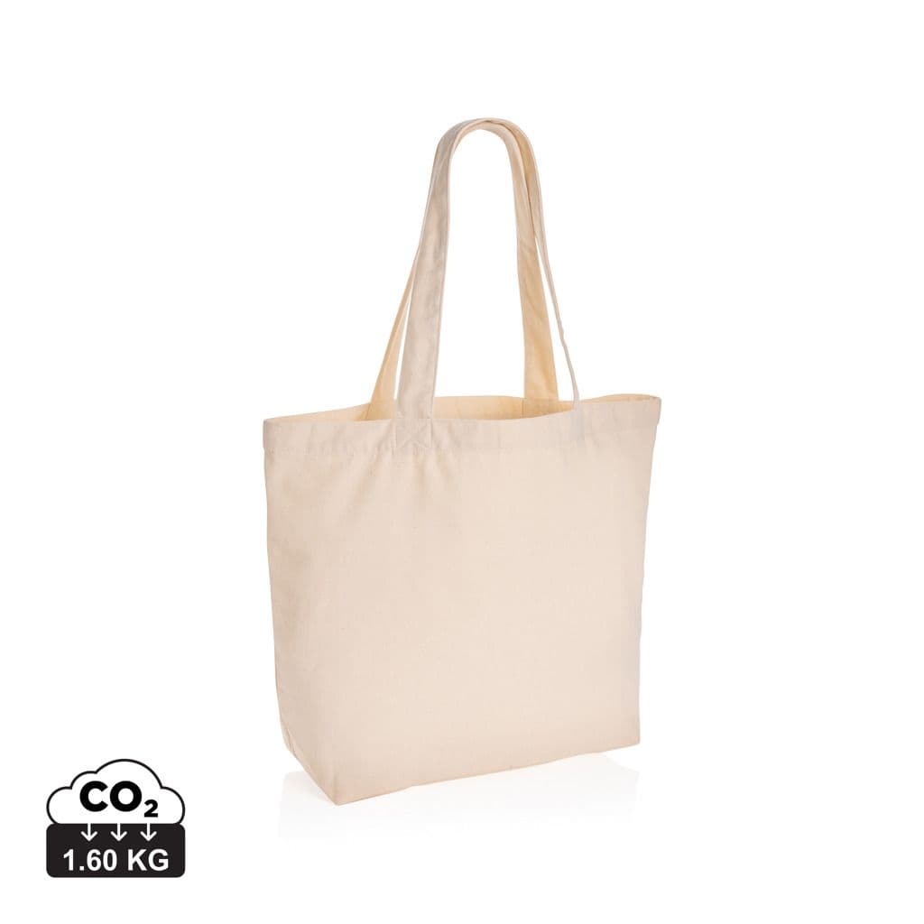 Impact Aware™ re-canvas shopper met vakje 240gsm ongeverfd 1
