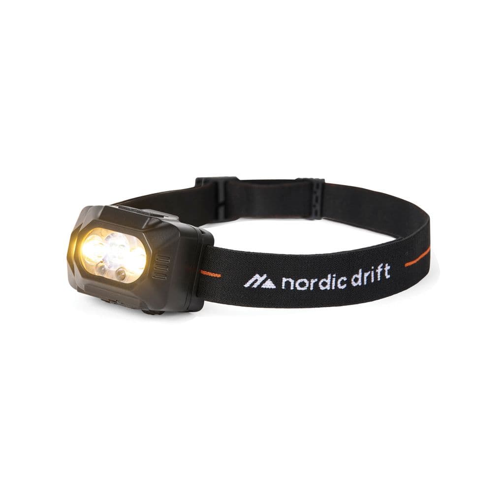 NordicDrift Everest krachtige hoofdlamp met dubbele batterij 1