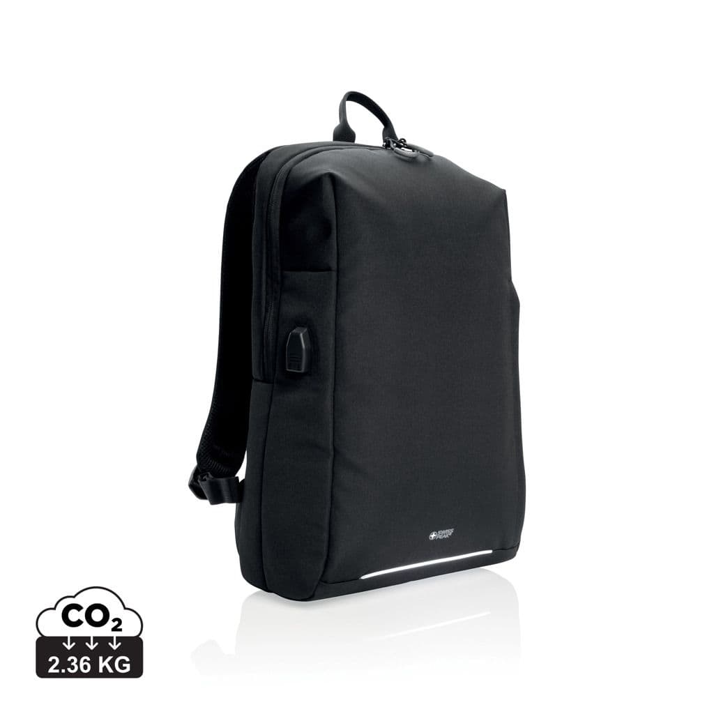 Swiss Peak AWARE™ RFID and USB A laptop rugzak 1