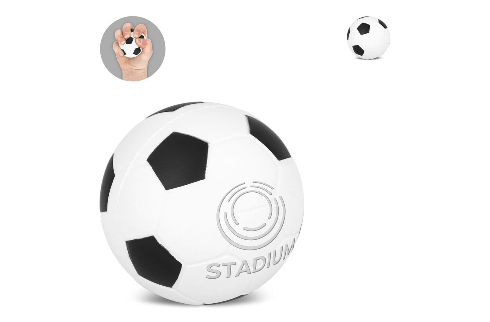 Anti-stressbal voetbal Ø 6cm 1