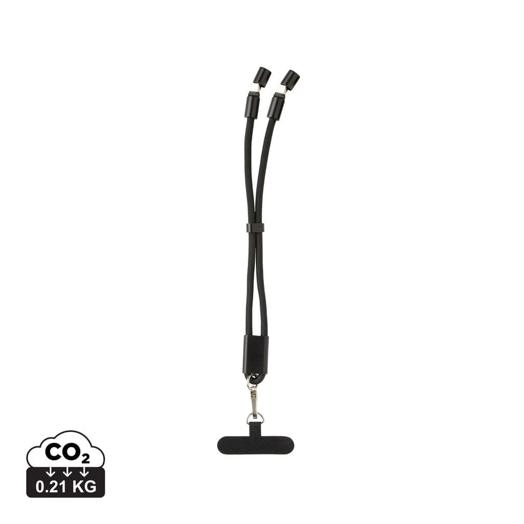 LoopAmp RCS rPET verstelbare telefoonarmband 60W kabel 1