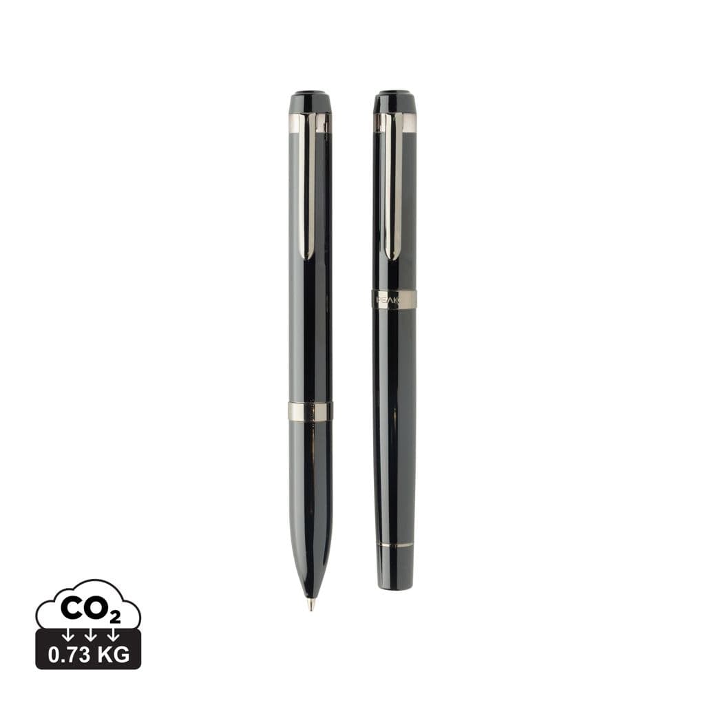 Swiss peak OSLO recycled stainless steel deluxe pen set 1