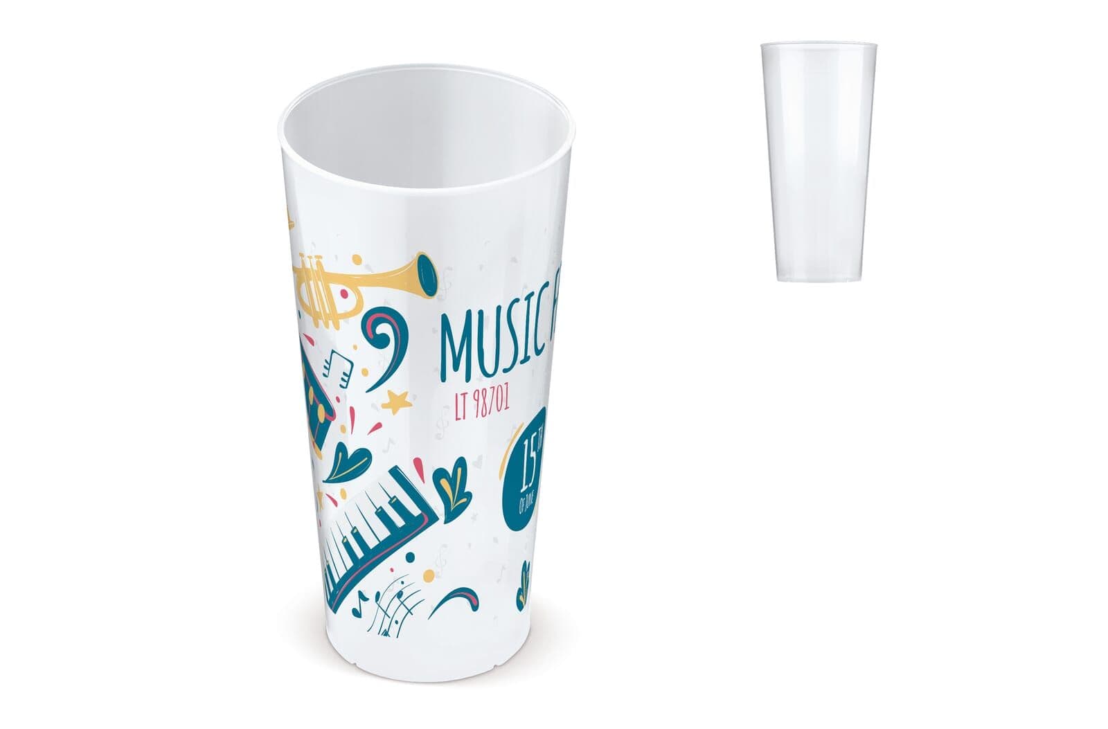 Ecologische cup biomateriaal 500ml 1