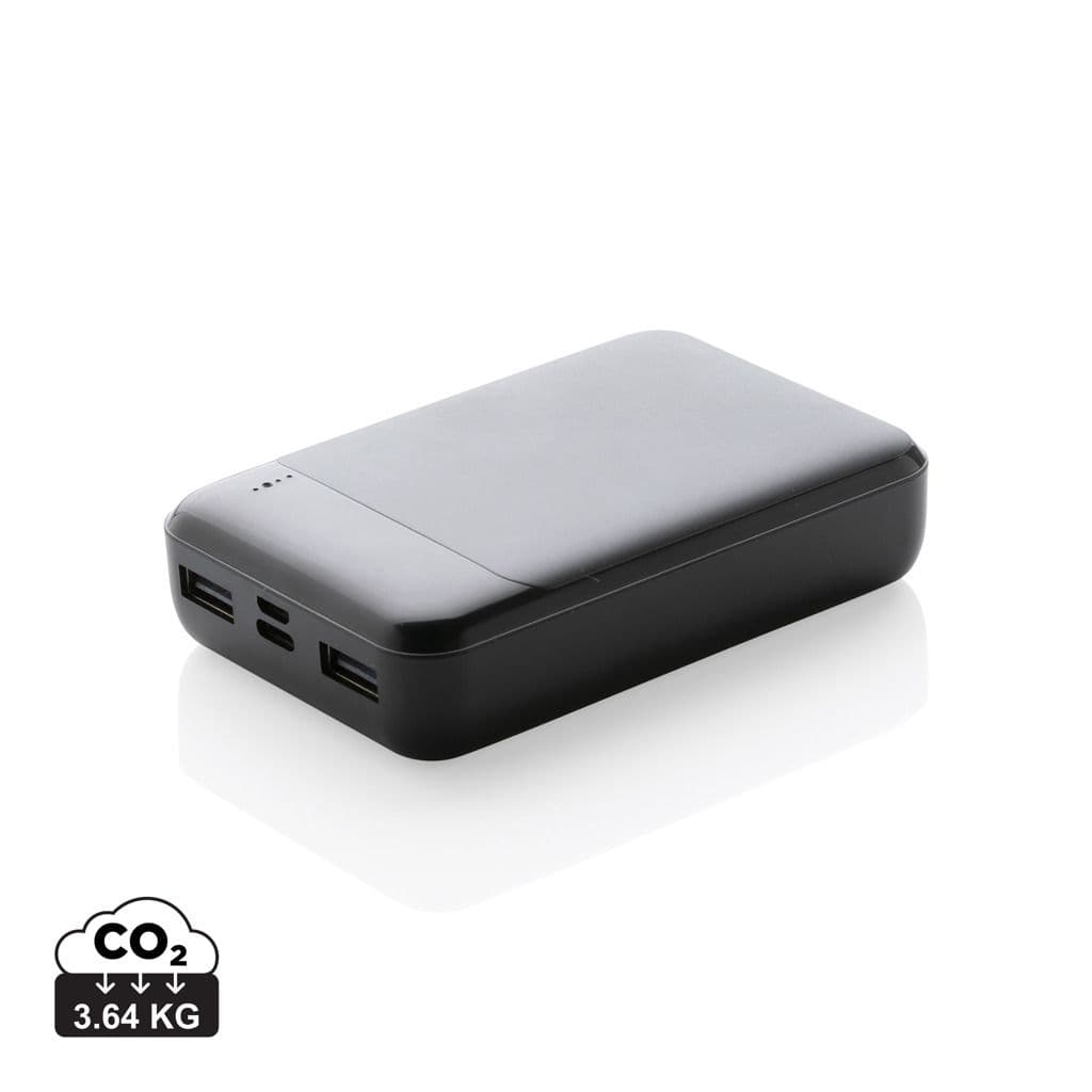 RCS standaard recycled plastic 10.000 mAh powerbank 1
