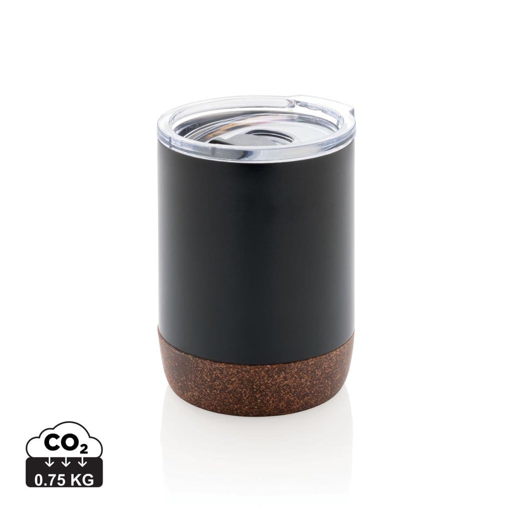 RCS gerecycled roestvrijstalen koffiebeker met kurk 1