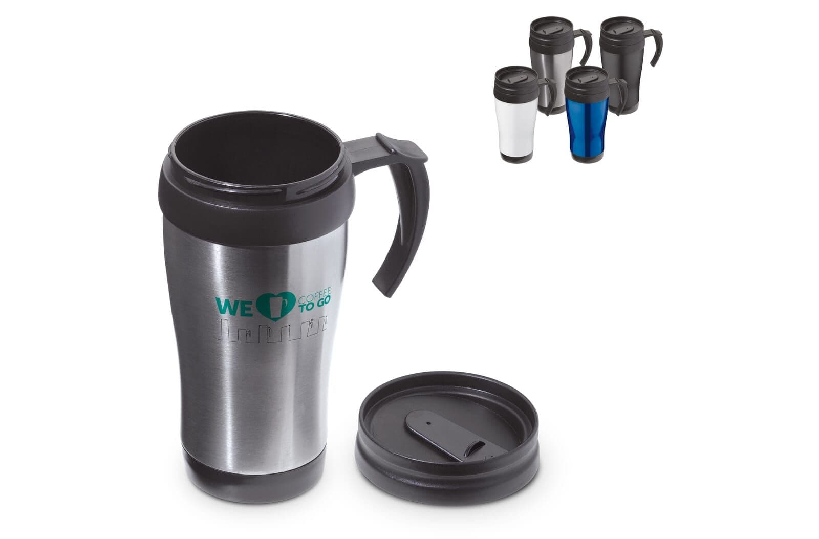 Koffiebeker metaal 350ml 1