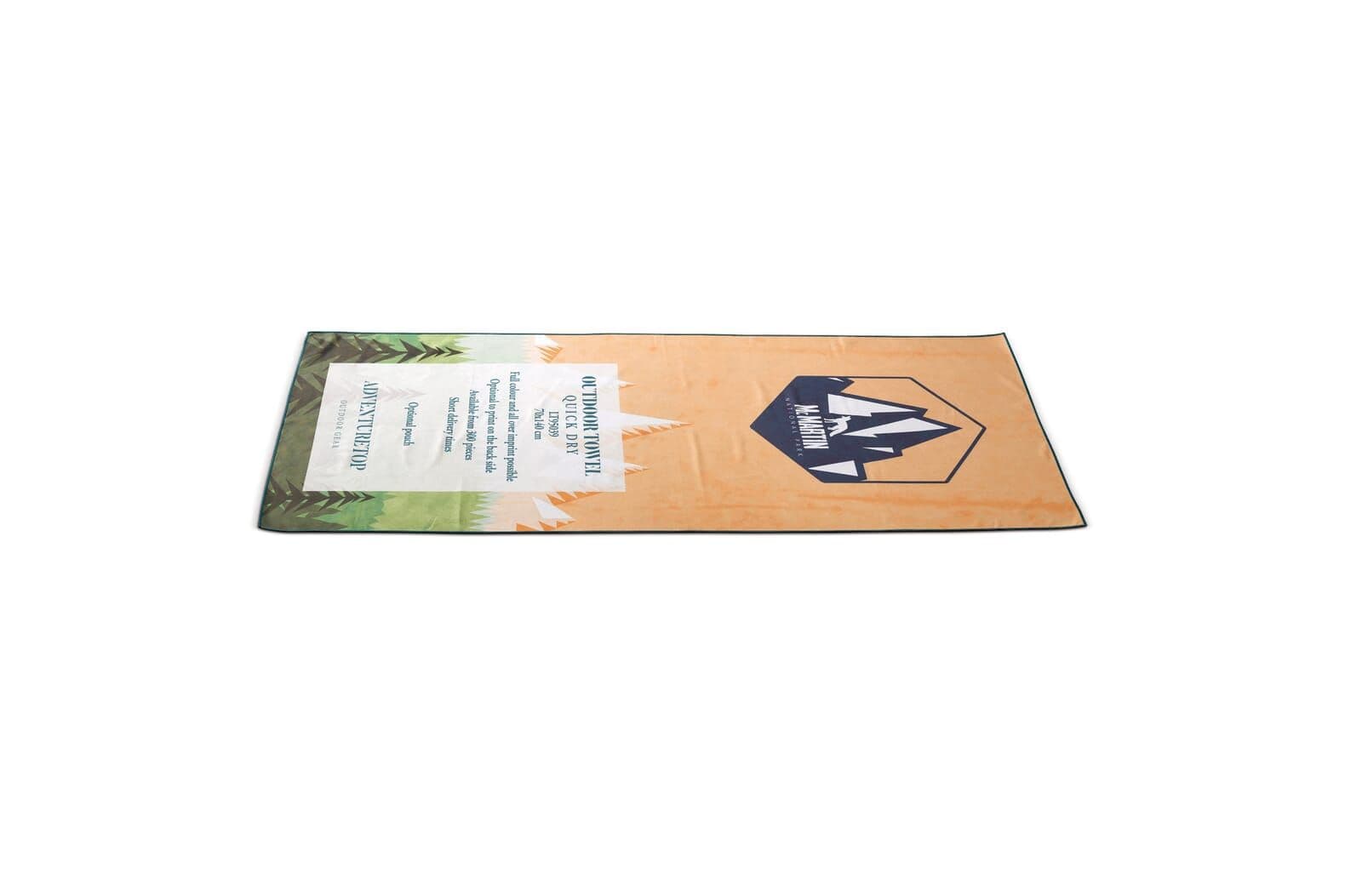 Sneldrogende outdoor handdoek met custom print 1