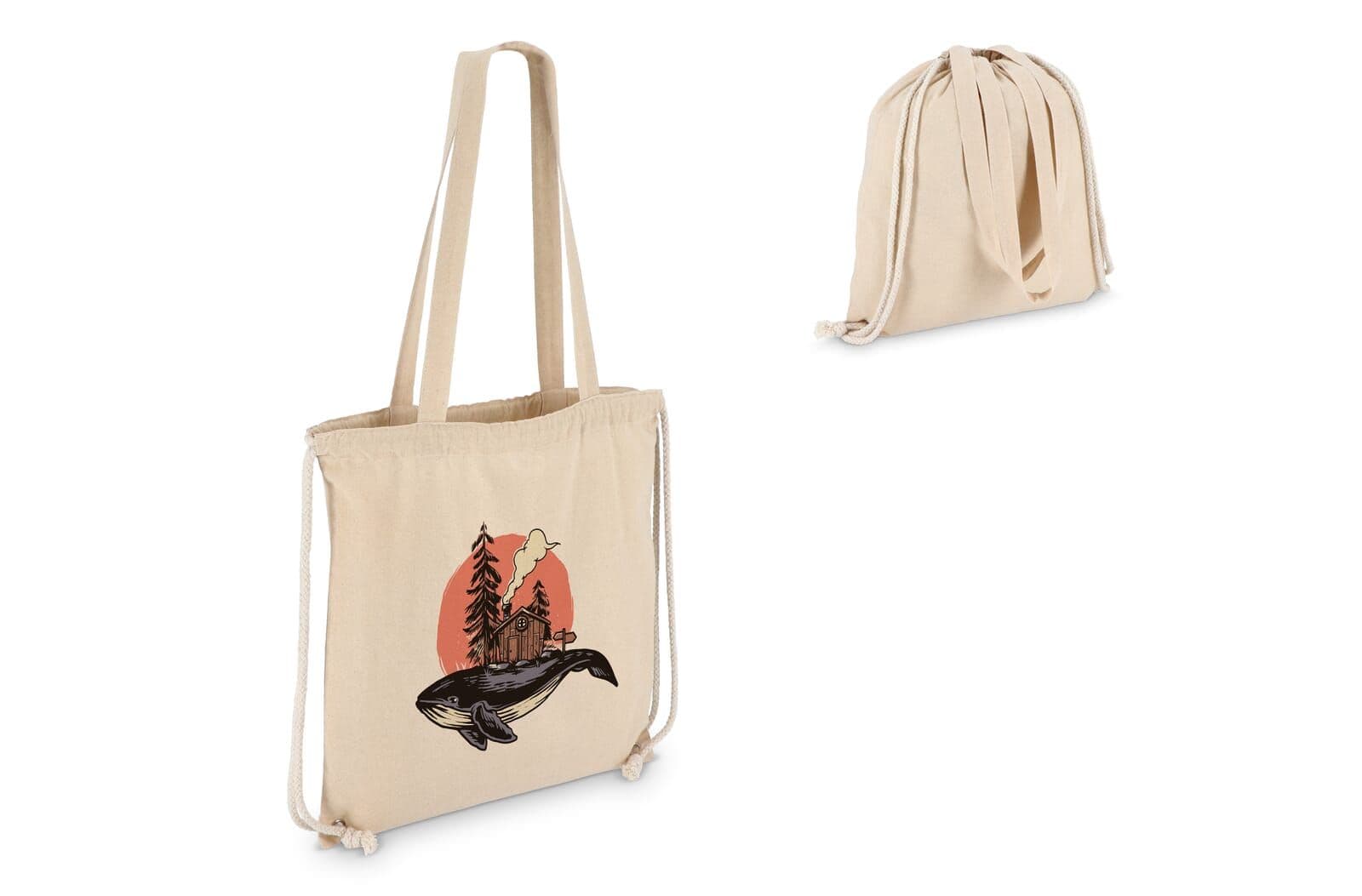 Katoen Rugzak tote OEKO-TEX® 38 x 42cm 140g/m² 1