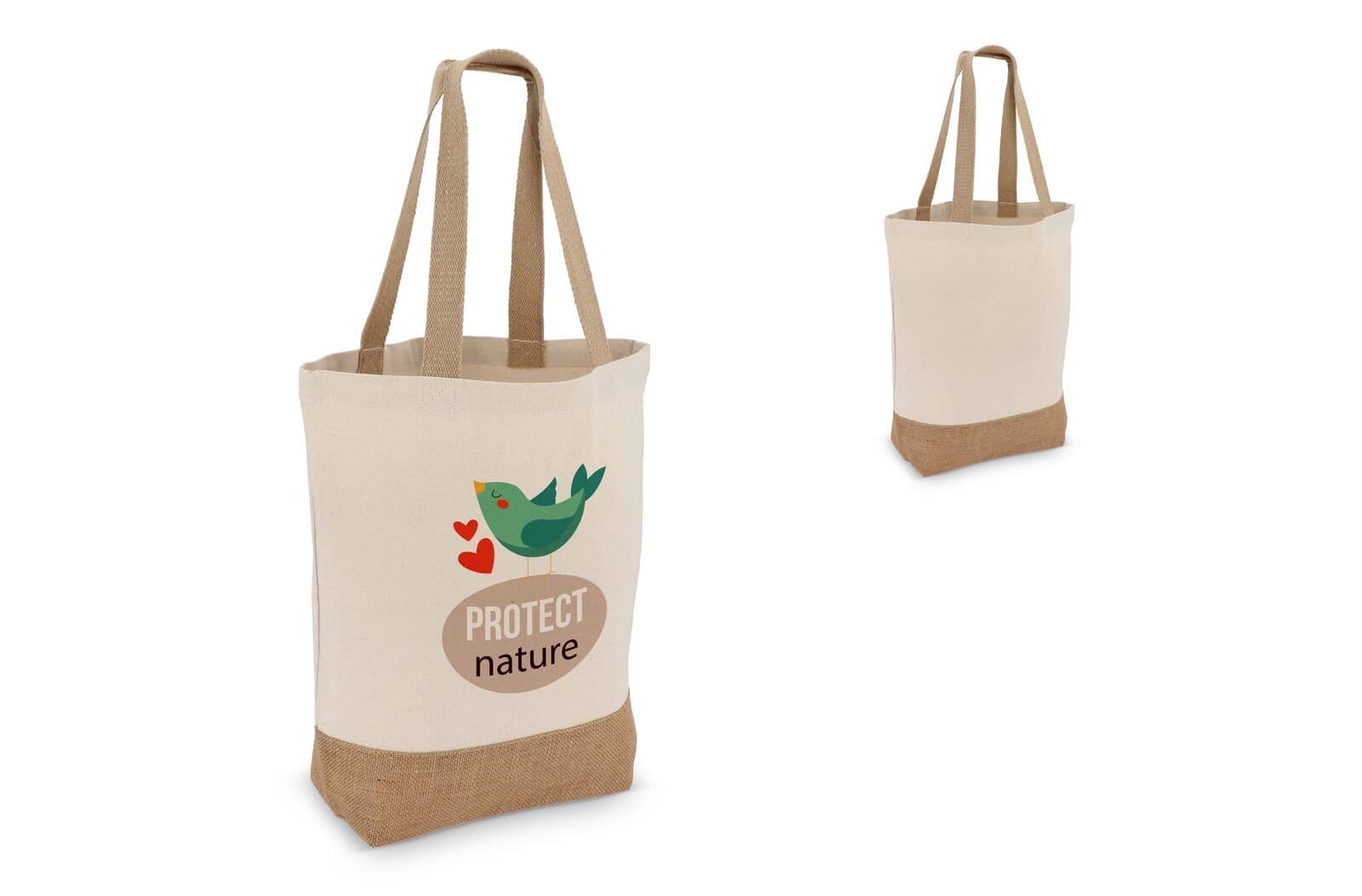 Katoen-Jute Tote OEKO-TEX® 41 x 13 x 41cm 320g/m² 1