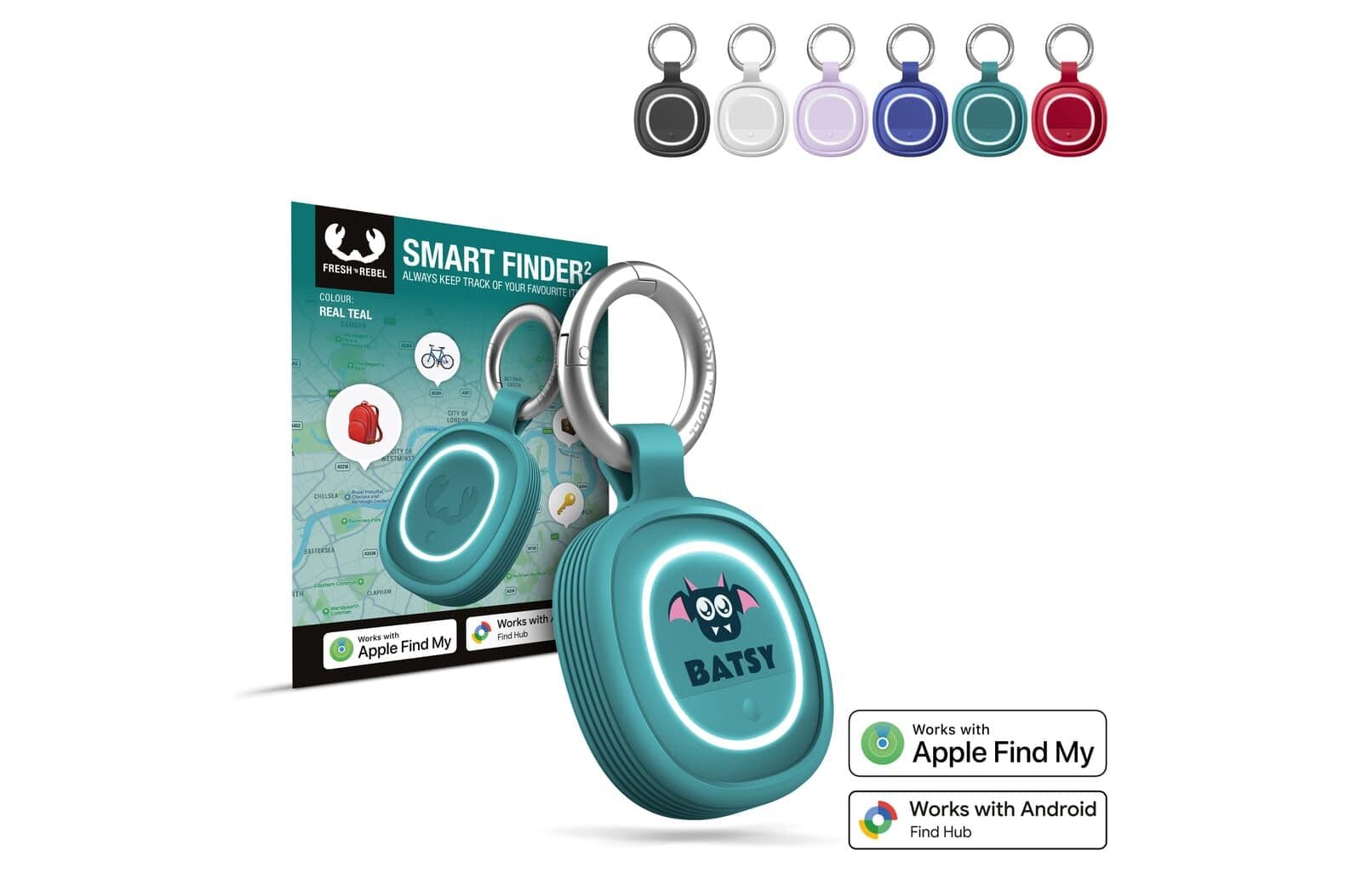 Fresh 'n Rebel Smart Finder 2 Bluetooth Tracker IPX7 Waterbestendig 1