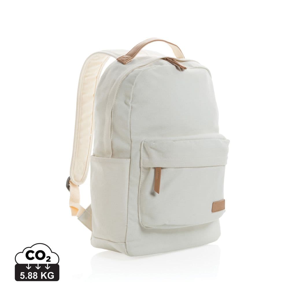 Impact AWARE™ 16 oz. recycled canvas laptop rugzak 1