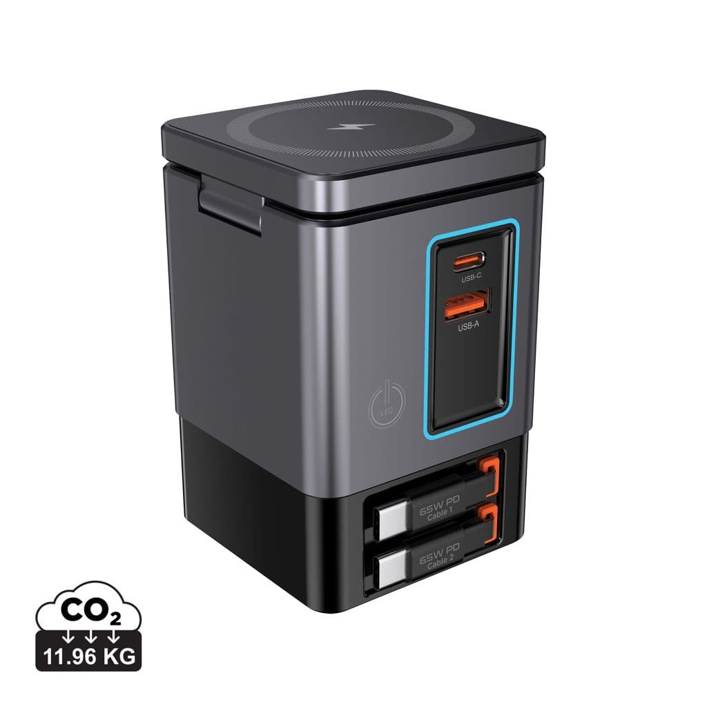 Urban Vitamin Sacramento 105W GaN lader, uittrekbare kabels 1