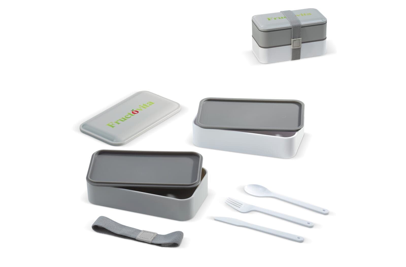 Lunchbox Bento met bestek 1250ml 1