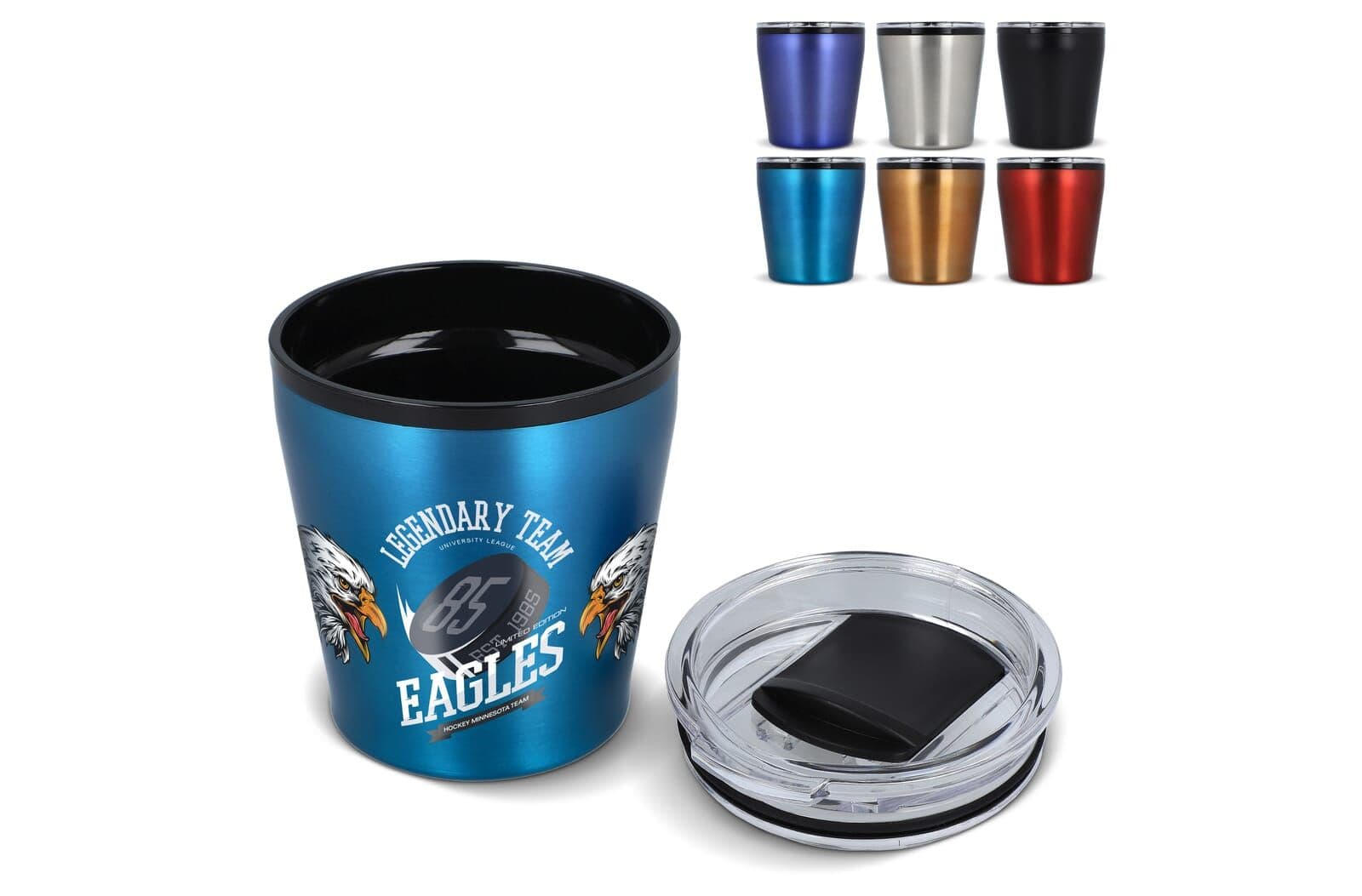 Koffiebeker metallic 180ml 1