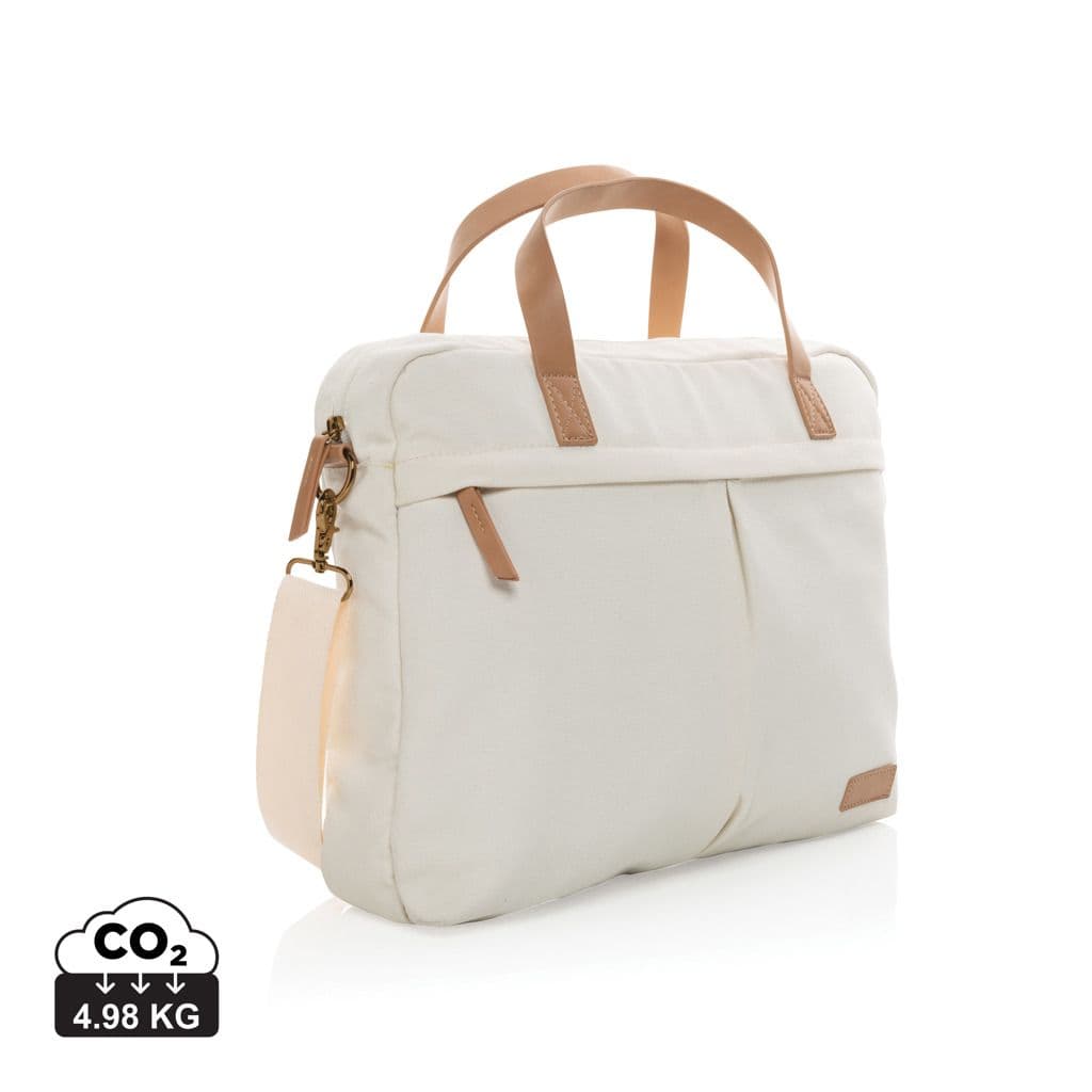Impact AWARE™ 16 oz. recycled canvas laptoptas 1