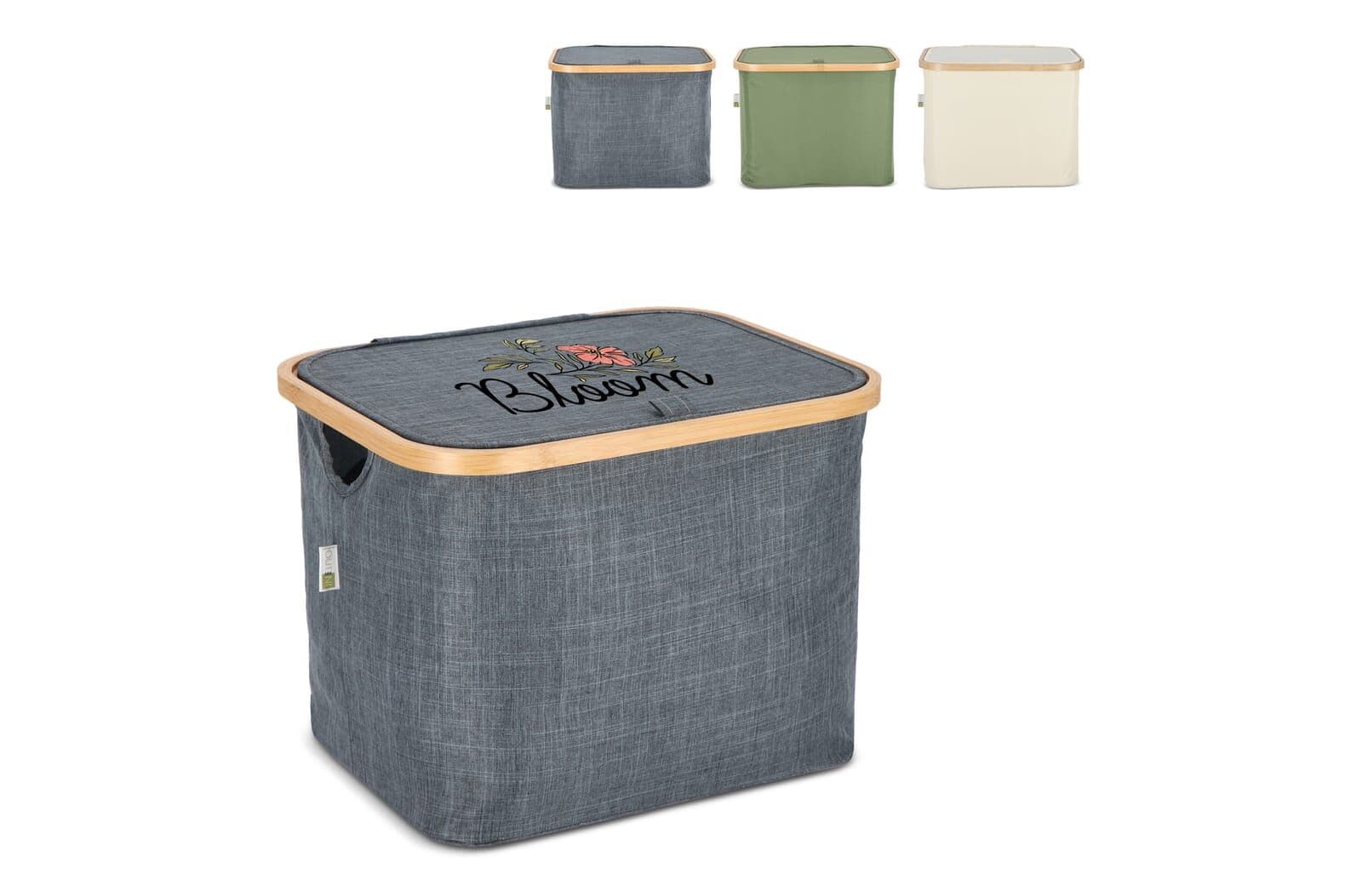 InSideOut opvouwbare mand met deksel Sogne 40.5 x 33 x 30cm rPET 1