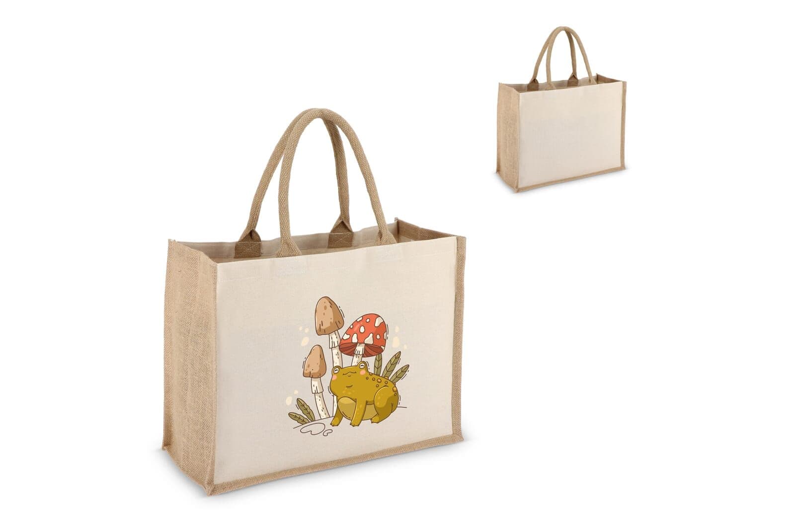 Jute-Katoen Tote OEKO-TEX® 42.5 x 19 x 32 cm 320g/m² 1