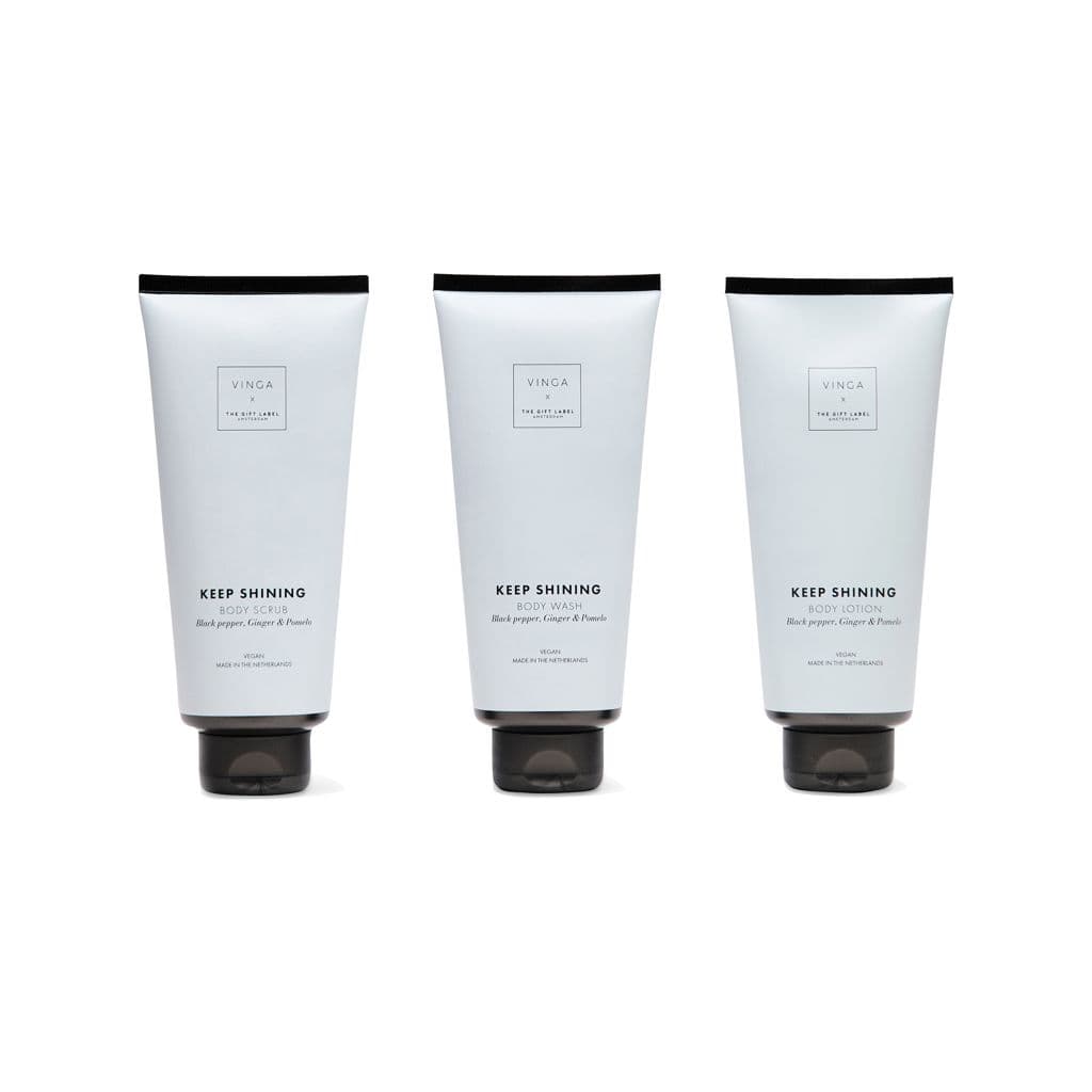 VINGA x TGL giftset voor lichaamsverzorging 1